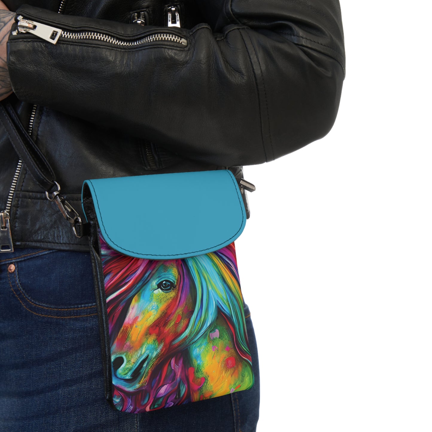 Phone Wallet - Painted Horse Portrait