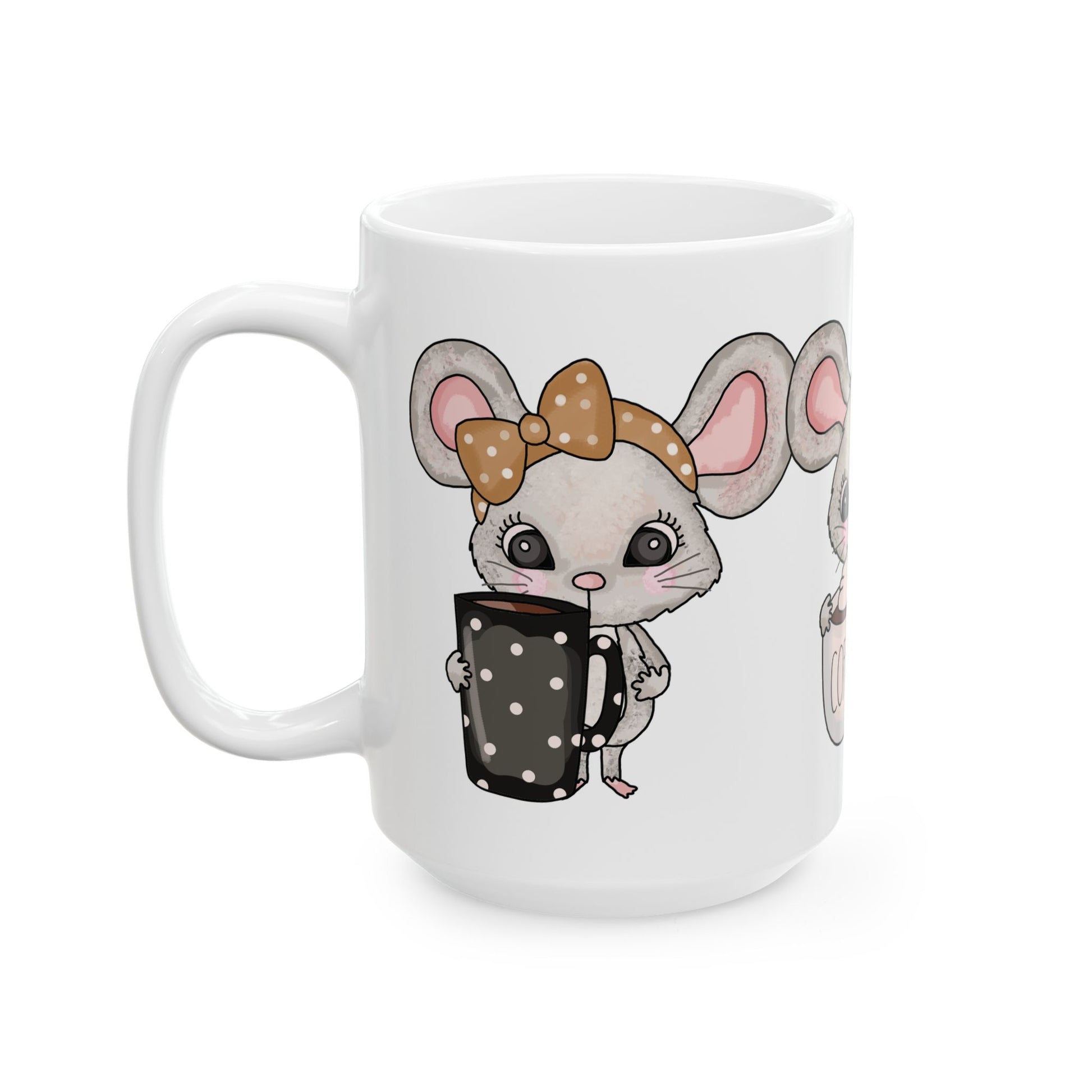 Cute Mouse Coffee Mug – 15oz