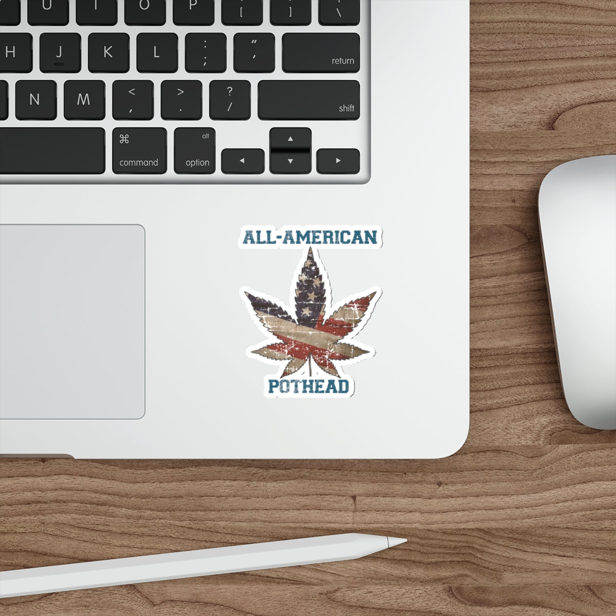 Cannabis Die-Cut Stickers - All-American Pothead Design