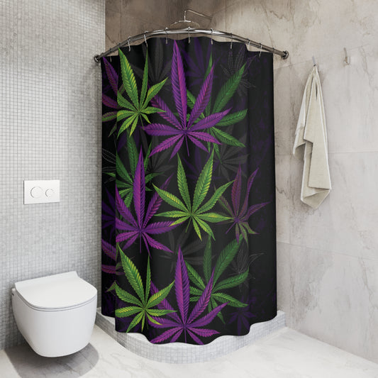 Cannabis Leaf Shower Curtain
