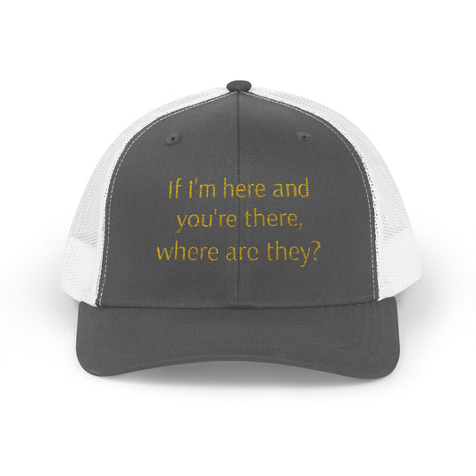 Thought-Provoking Snapback Trucker Cap, Funny Hat, Unique Gift for Thinkers, Casual Wear, Birthday Gift, Conversation Starter