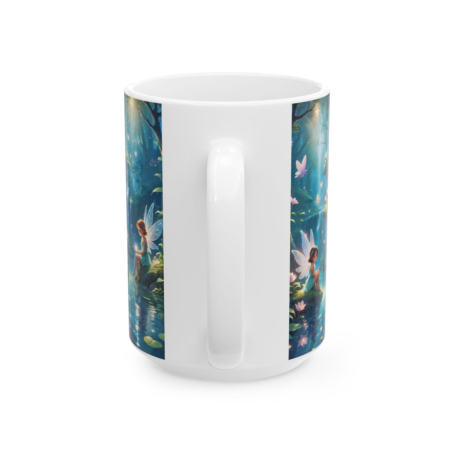 Fairy Forest Ceramic Mug — Enchanted Night Tea & Coffee Cup (15oz)