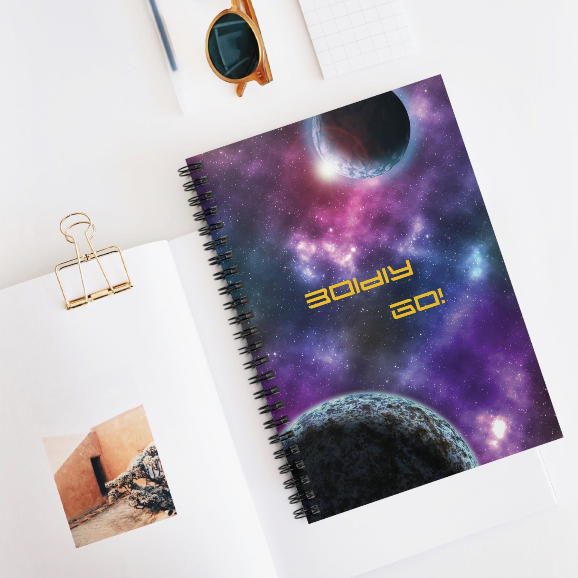 Purple Outer Space Spiral Notebook 