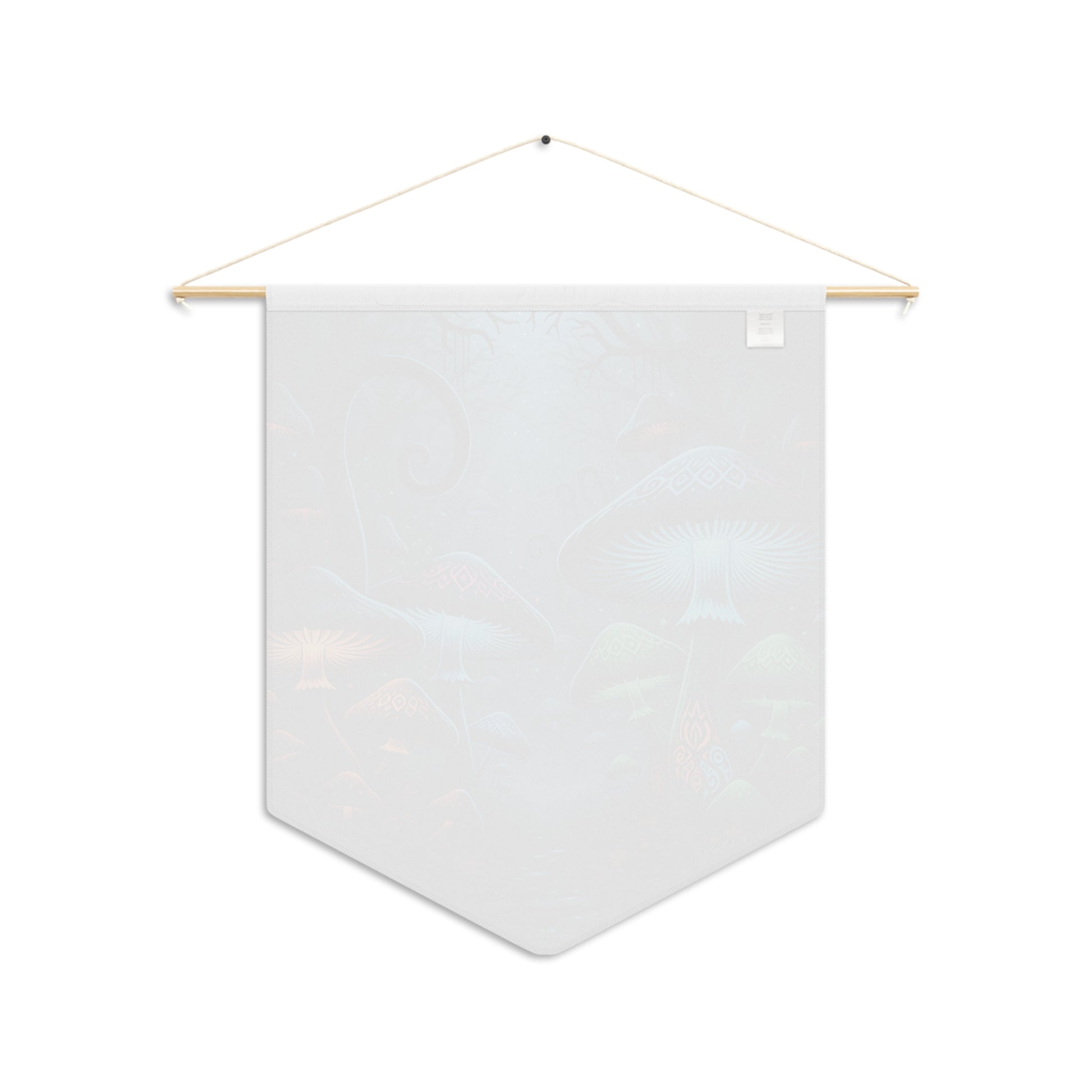 Mystical Mushroom Pennant Wall Banner — Enchanted Forest Décor