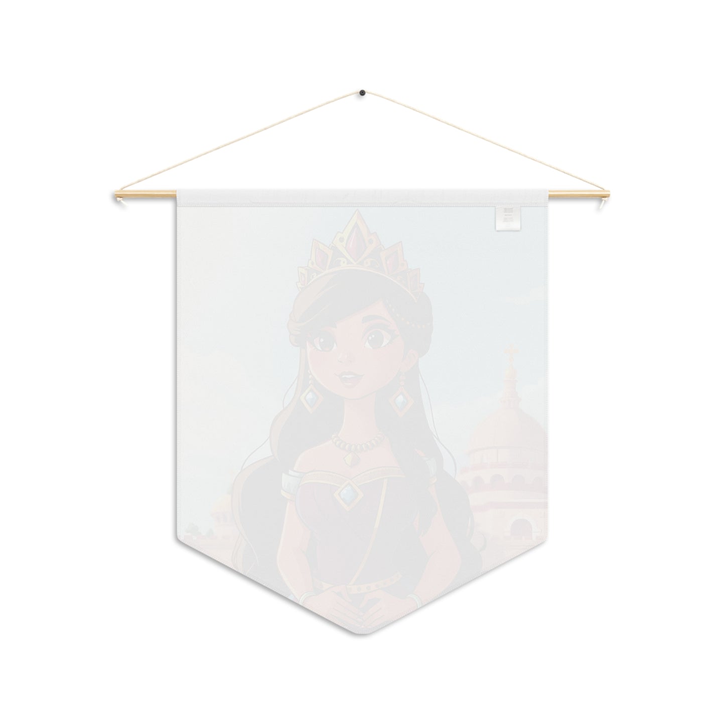 Princess Pennant Wall Banner — Cartoon Royalty Decor for Kids’ Rooms & Nurseries