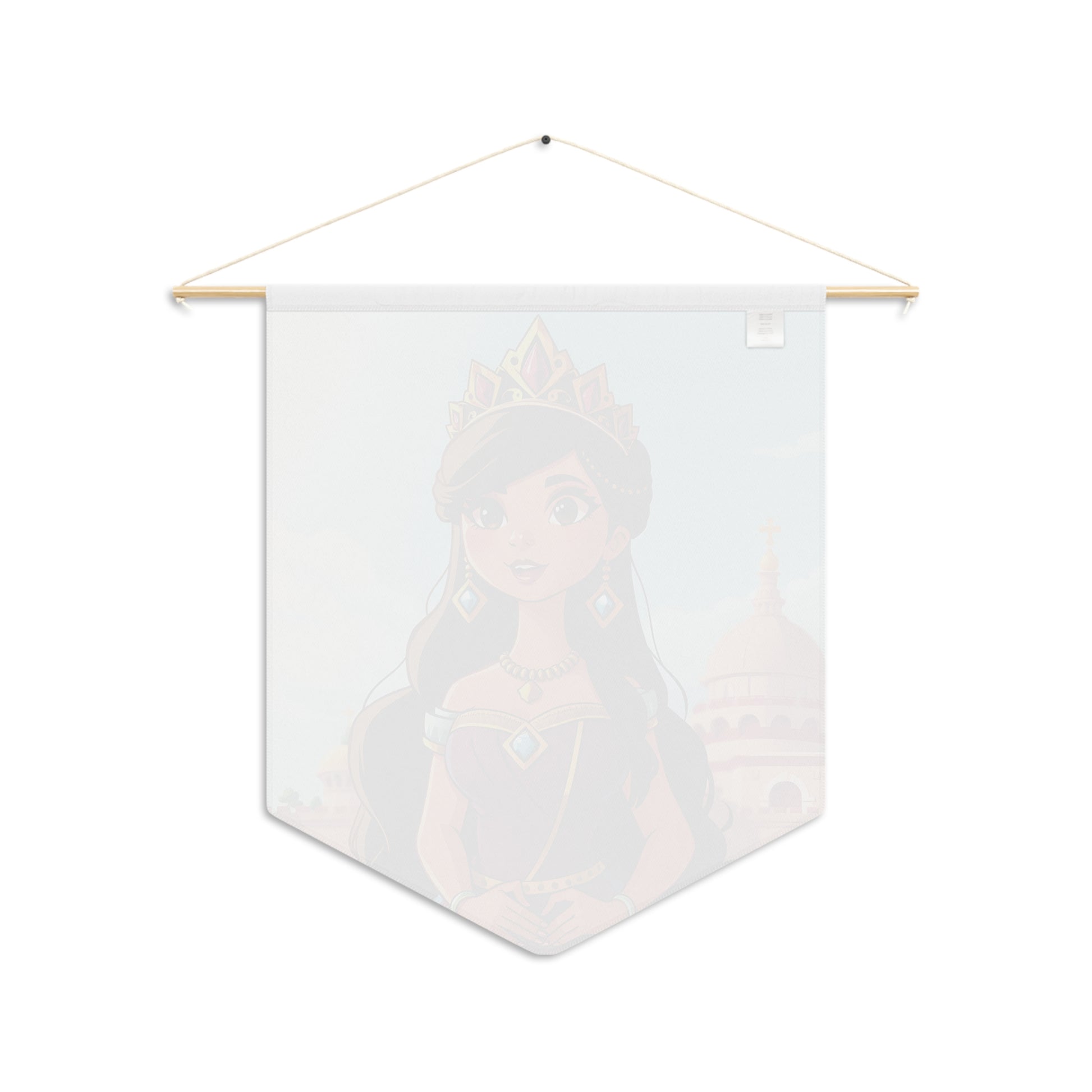 Princess Pennant Wall Banner — Cartoon Royalty Decor for Kids’ Rooms & Nurseries