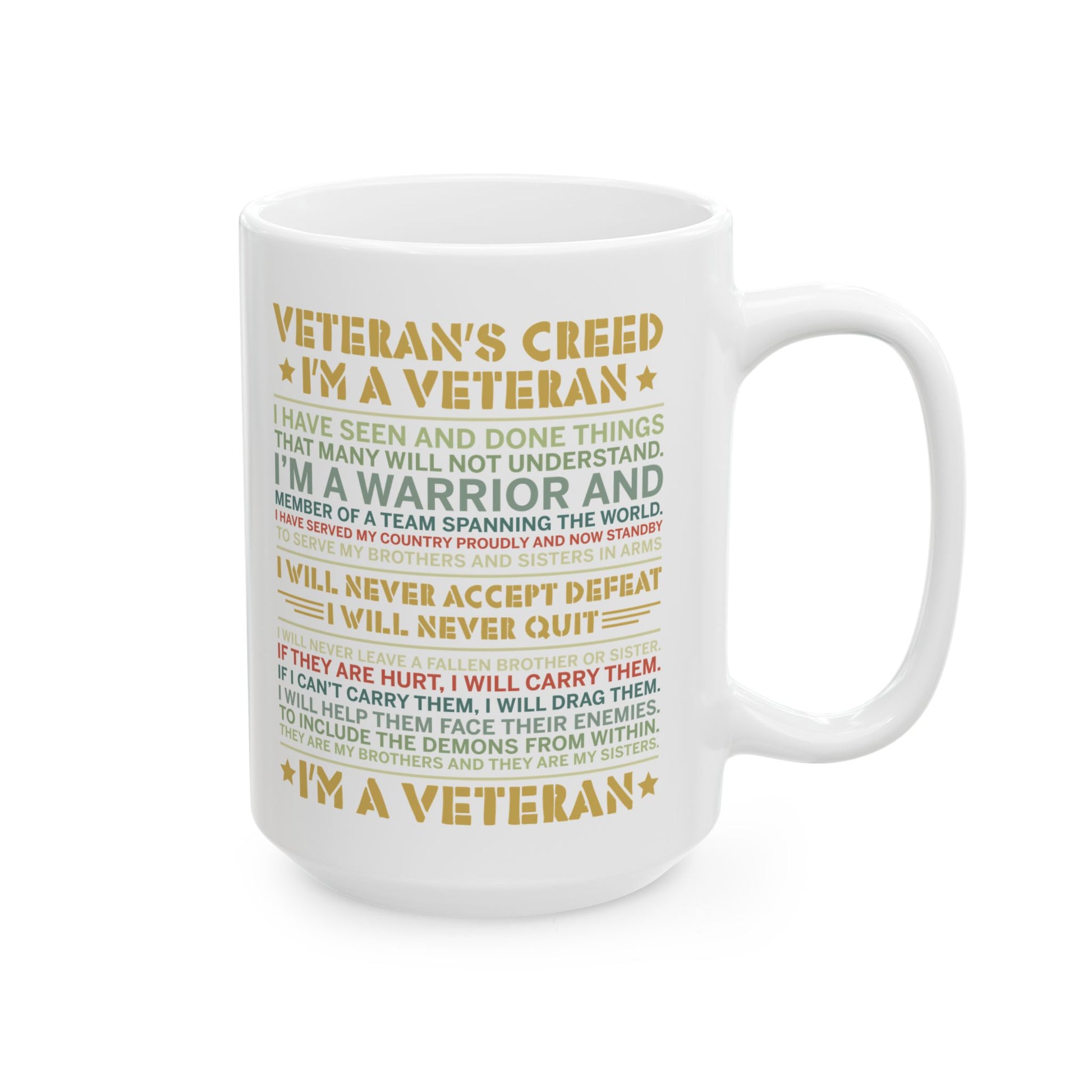 Veteran Pride Ceramic Mug
