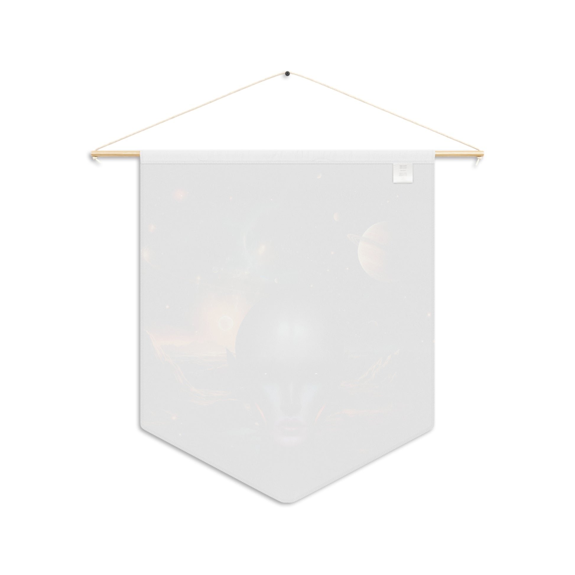 Alien Nebula Pennant — Cosmic Sci‑Fi Wall Banner for Space Fans