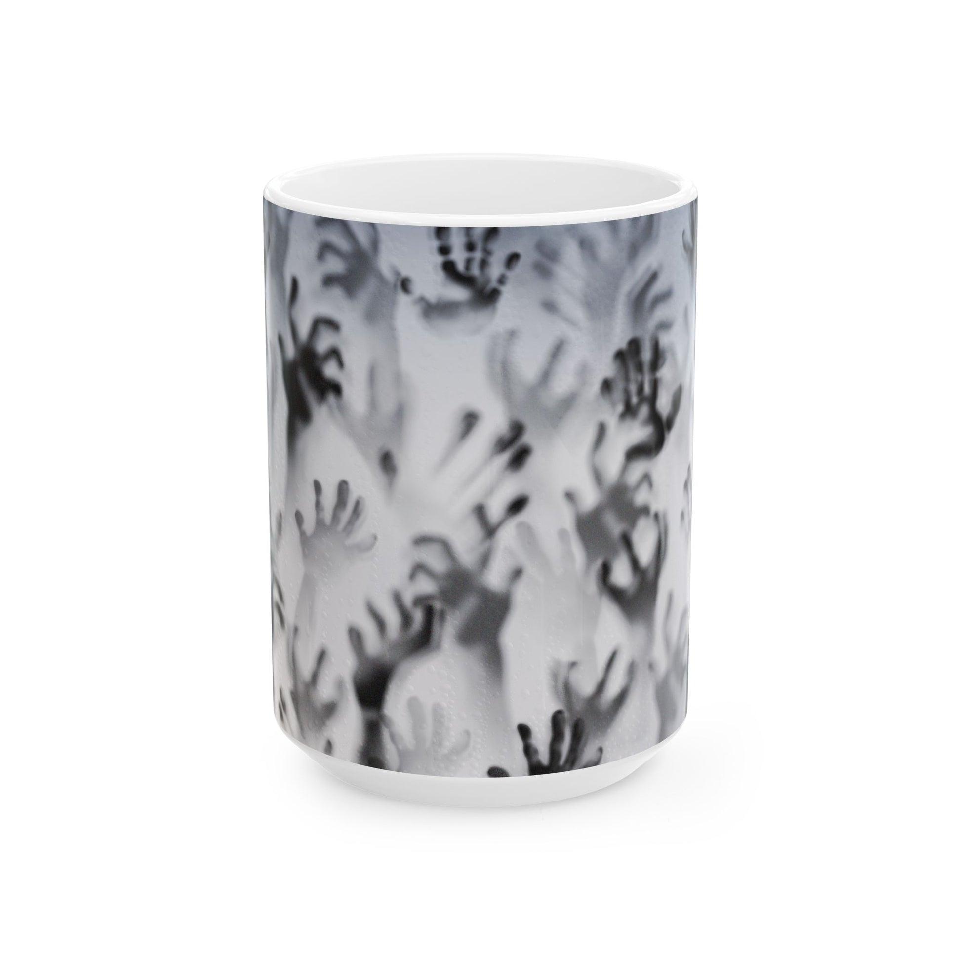Ghostly Hands Ceramic Mug (15 oz)