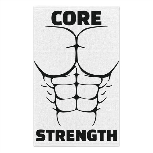 Core Strength Gym Towel – Gym Workout Abs Design, 11x18