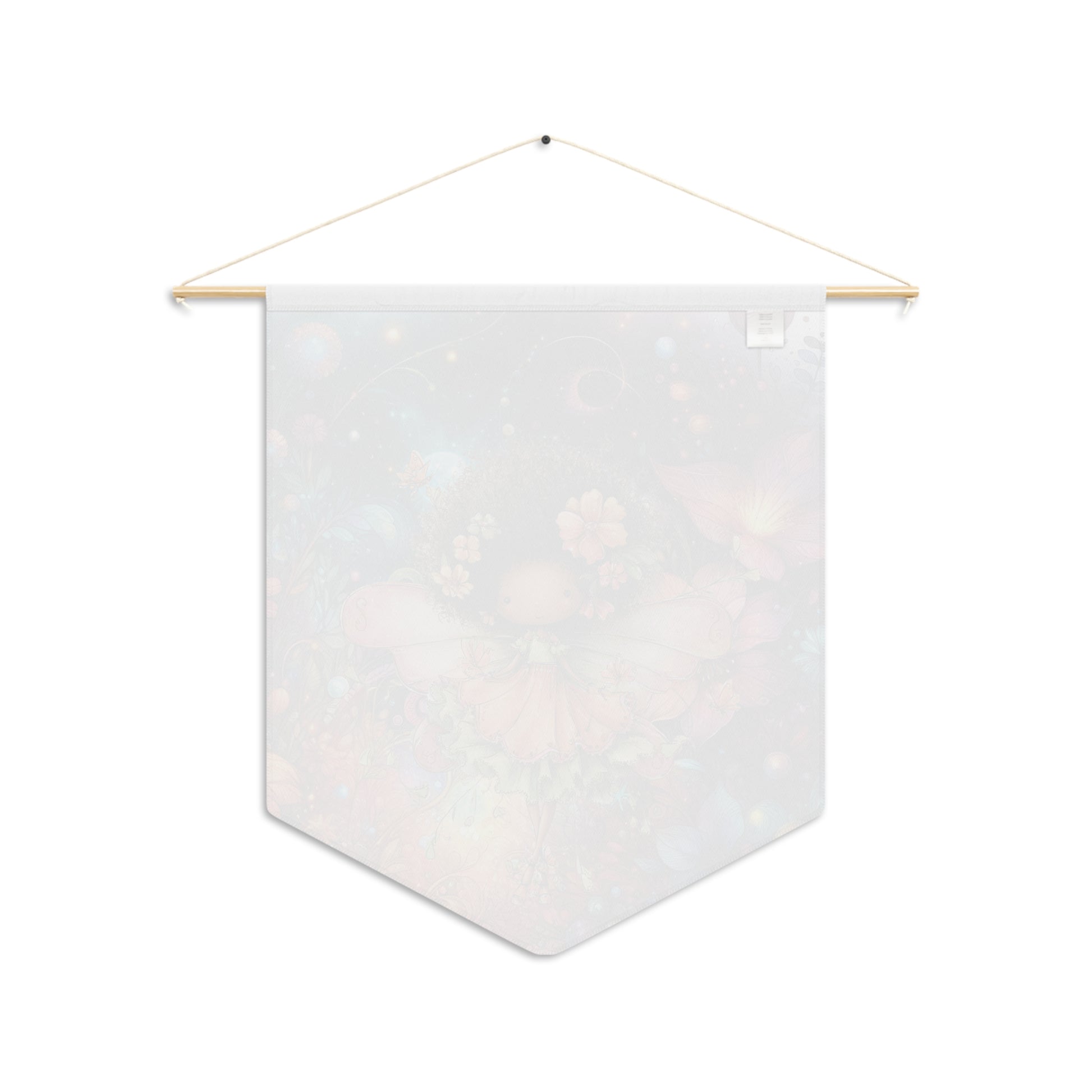 Magical Fairy Flower Pennant Wall Banner — Whimsical Nursery Decor