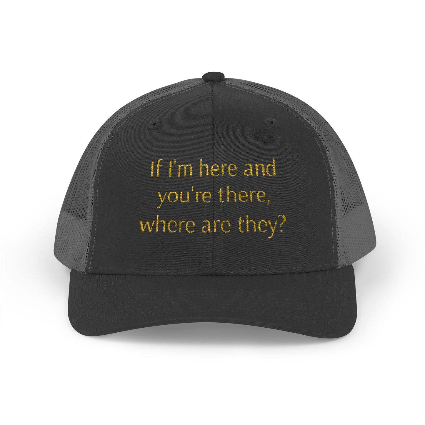 Thought-Provoking Snapback Trucker Cap, Funny Hat, Unique Gift for Thinkers, Casual Wear, Birthday Gift, Conversation Starter