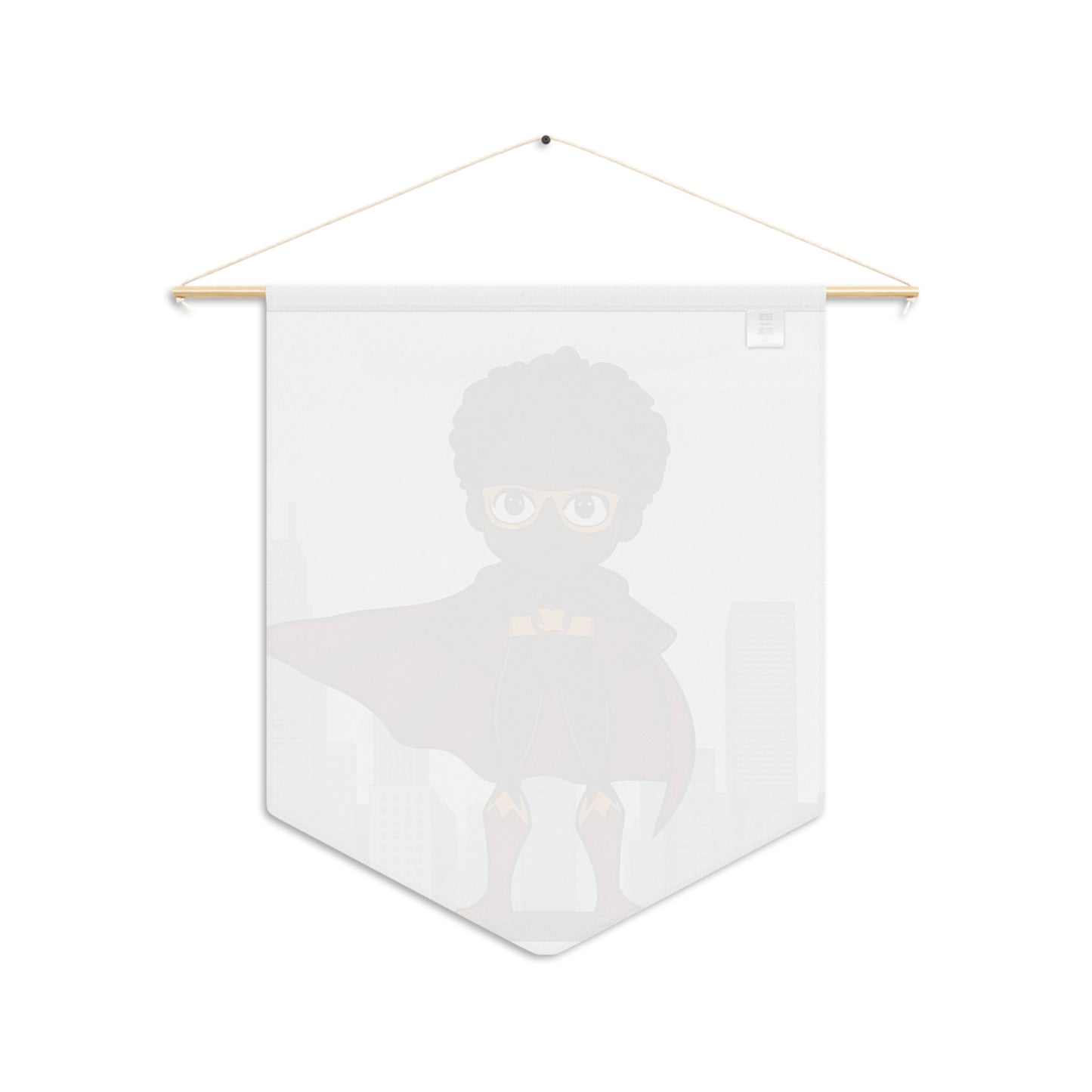Superhero Kid Pennant Banner — Personalized Kids Room Wall Decor