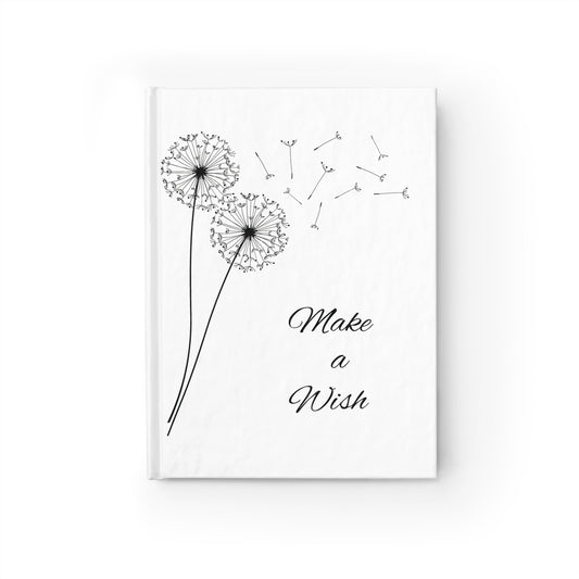 Dandelion Inspirational Journal - White And Black