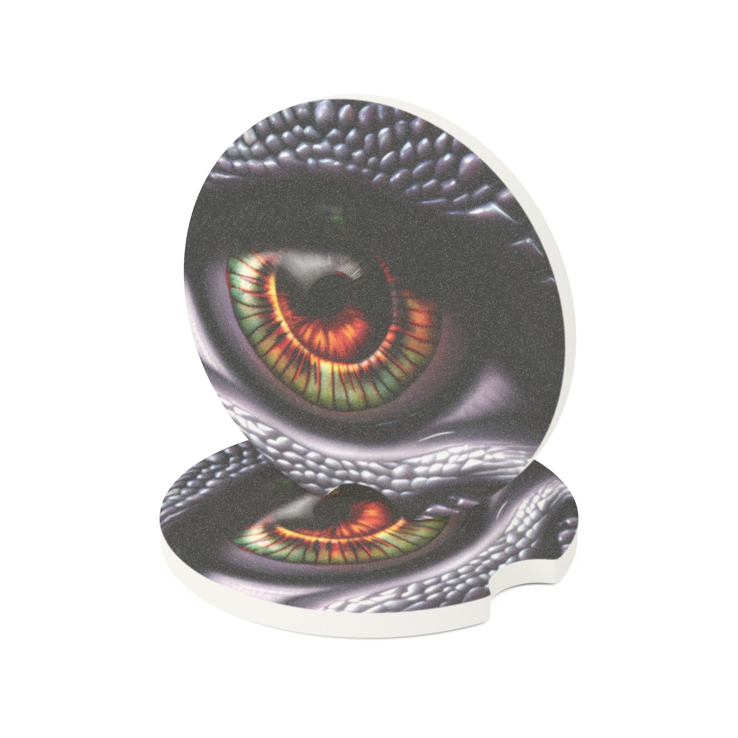 Dragon Eye Soapstone Car Coaster — Dragon Eye Car Cup Holder Insert