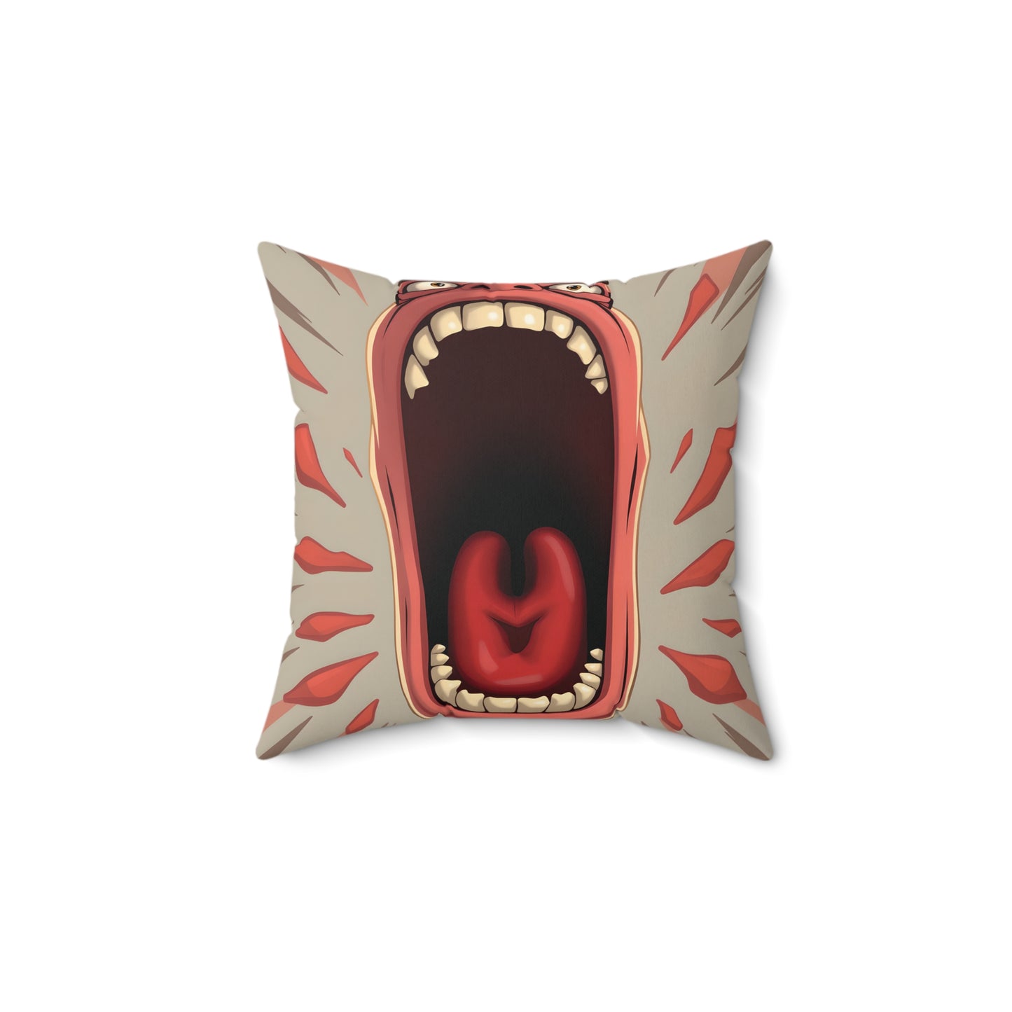 Scream Pillow-- Big Screaming Mouth