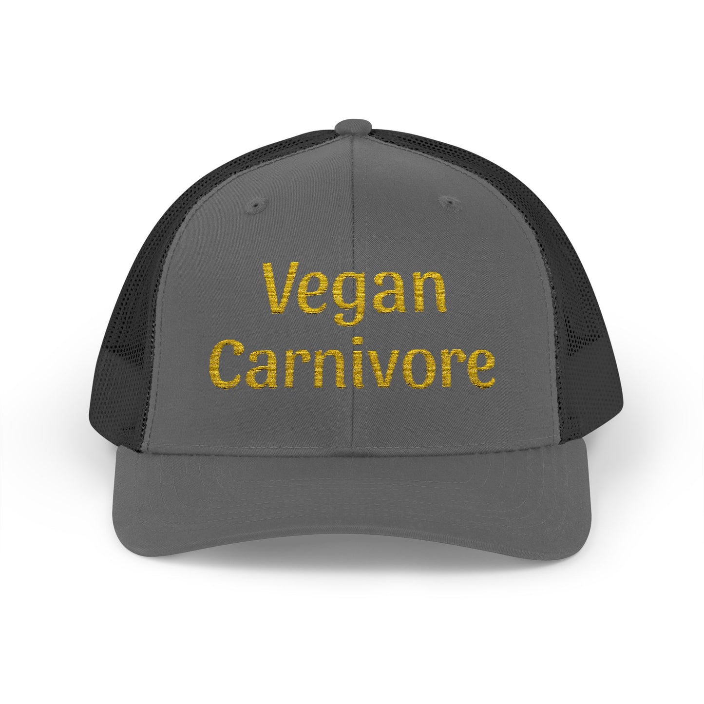 "Vegan Carnivore" Snapback Trucker Cap - Funny Hat Humor