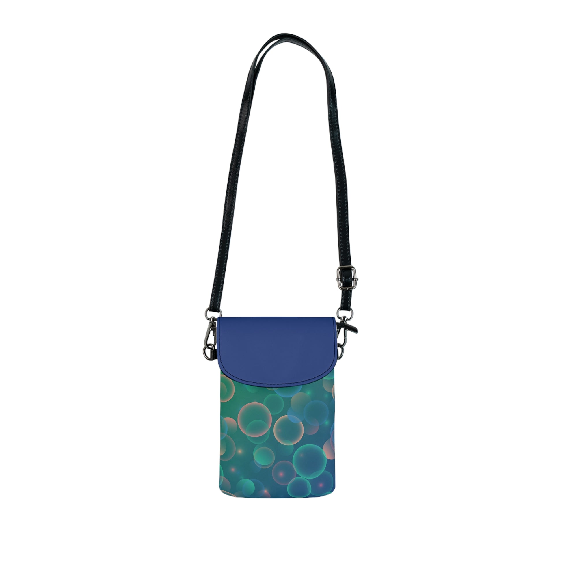 Phone Wallet - Multicolor Bokeh Bubbles Print 