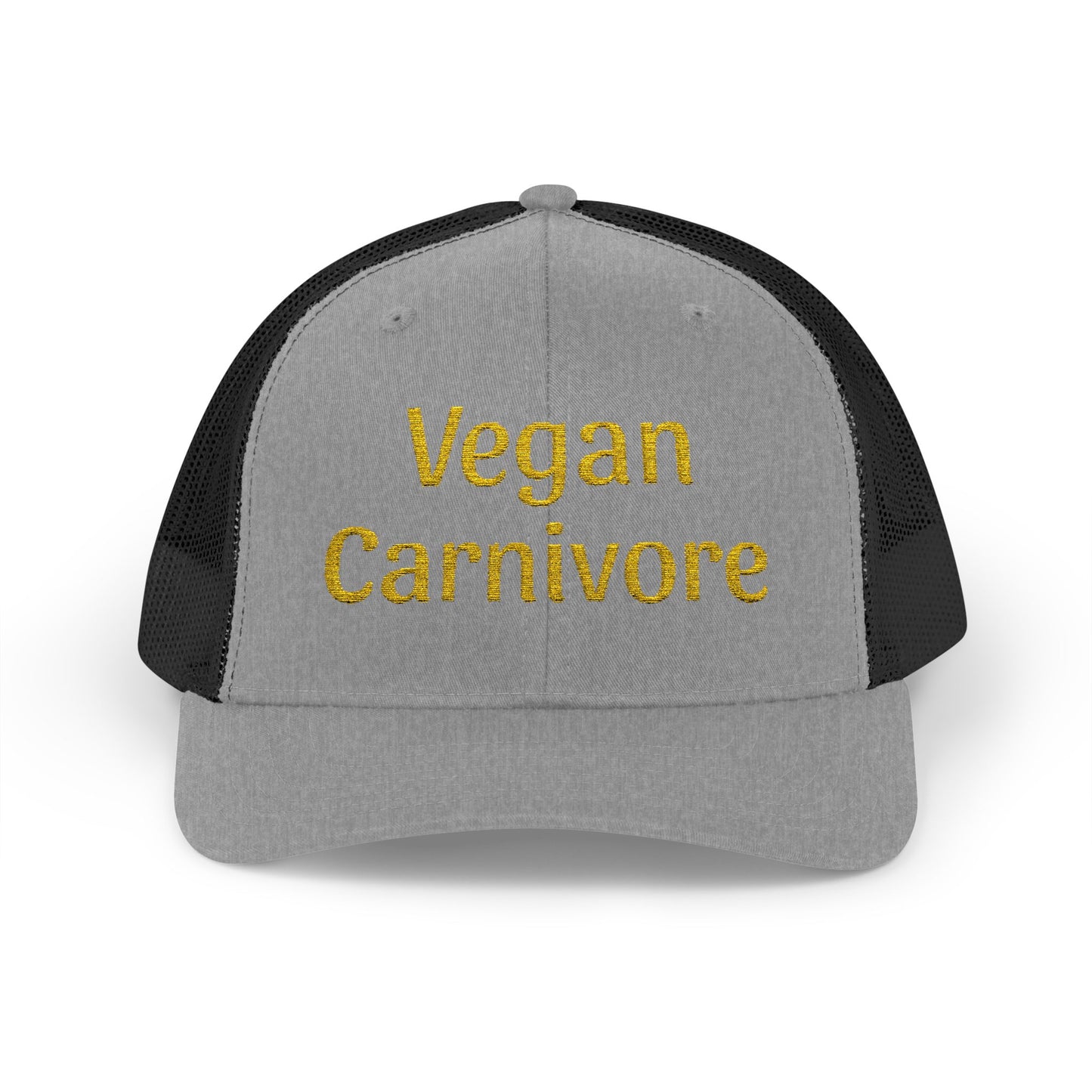 "Vegan Carnivore" Snapback Trucker Cap - Funny Hat Humor