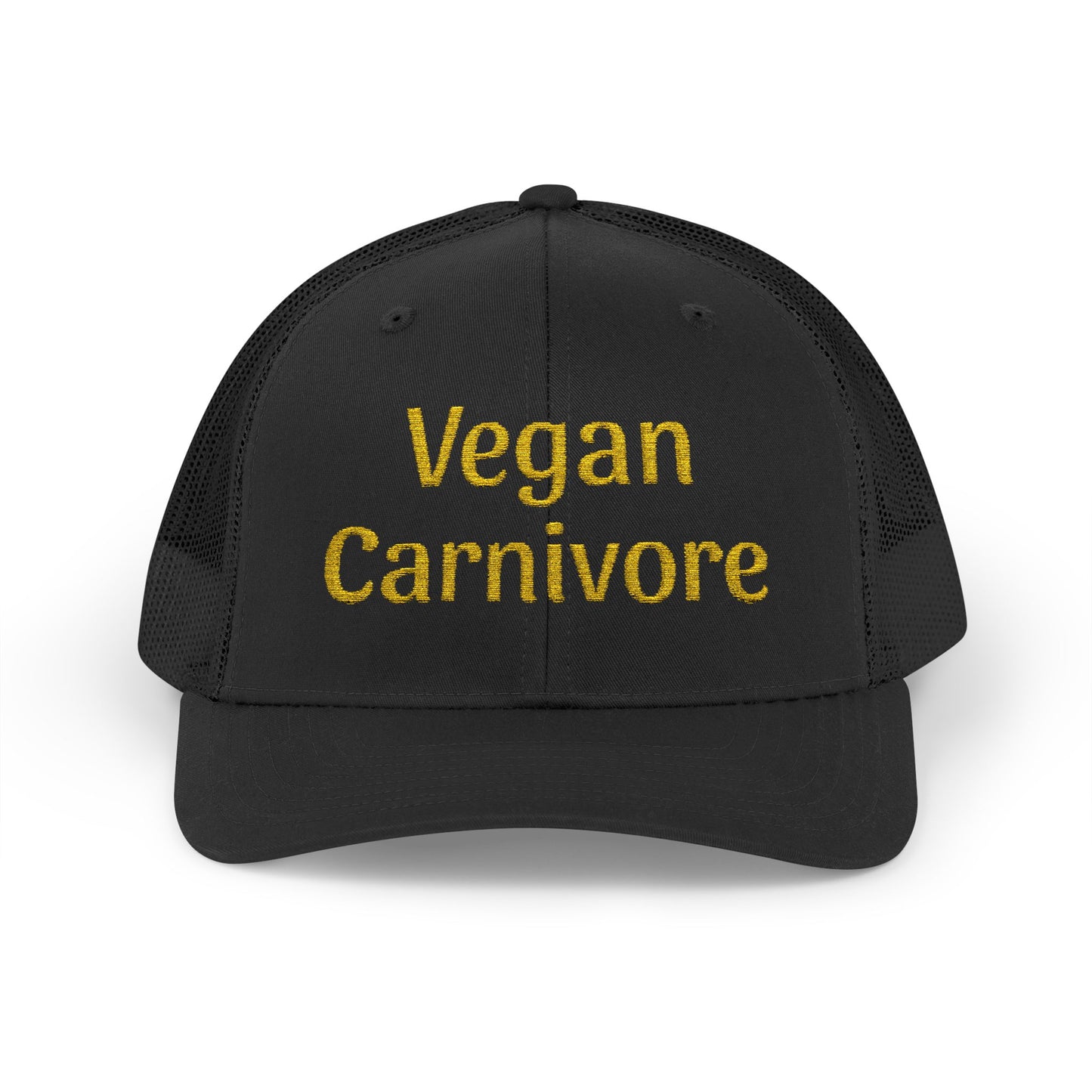 "Vegan Carnivore" Snapback Trucker Cap - Funny Hat Humor