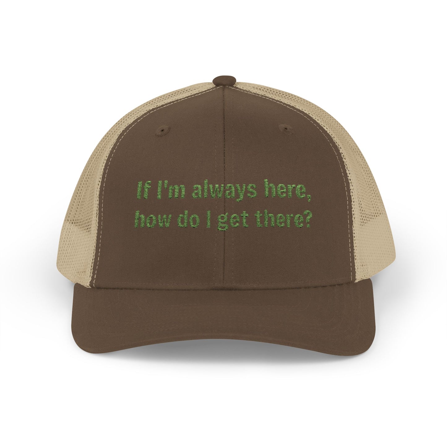 Thought-Provoking Snapback Trucker Cap-Philosophical Humor