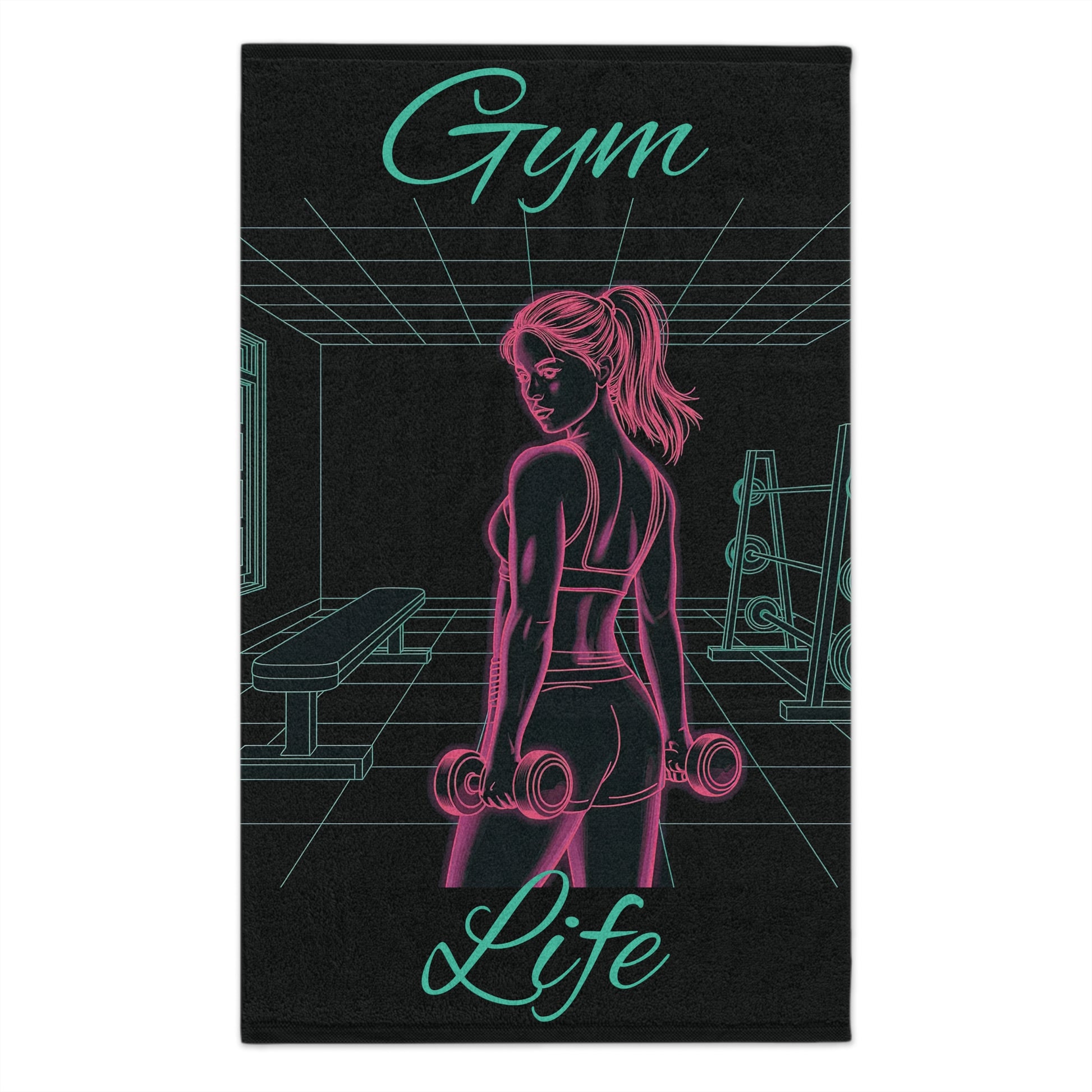 Gym Life Workout Towel — Neon Fitness Workout Towel (11x18)