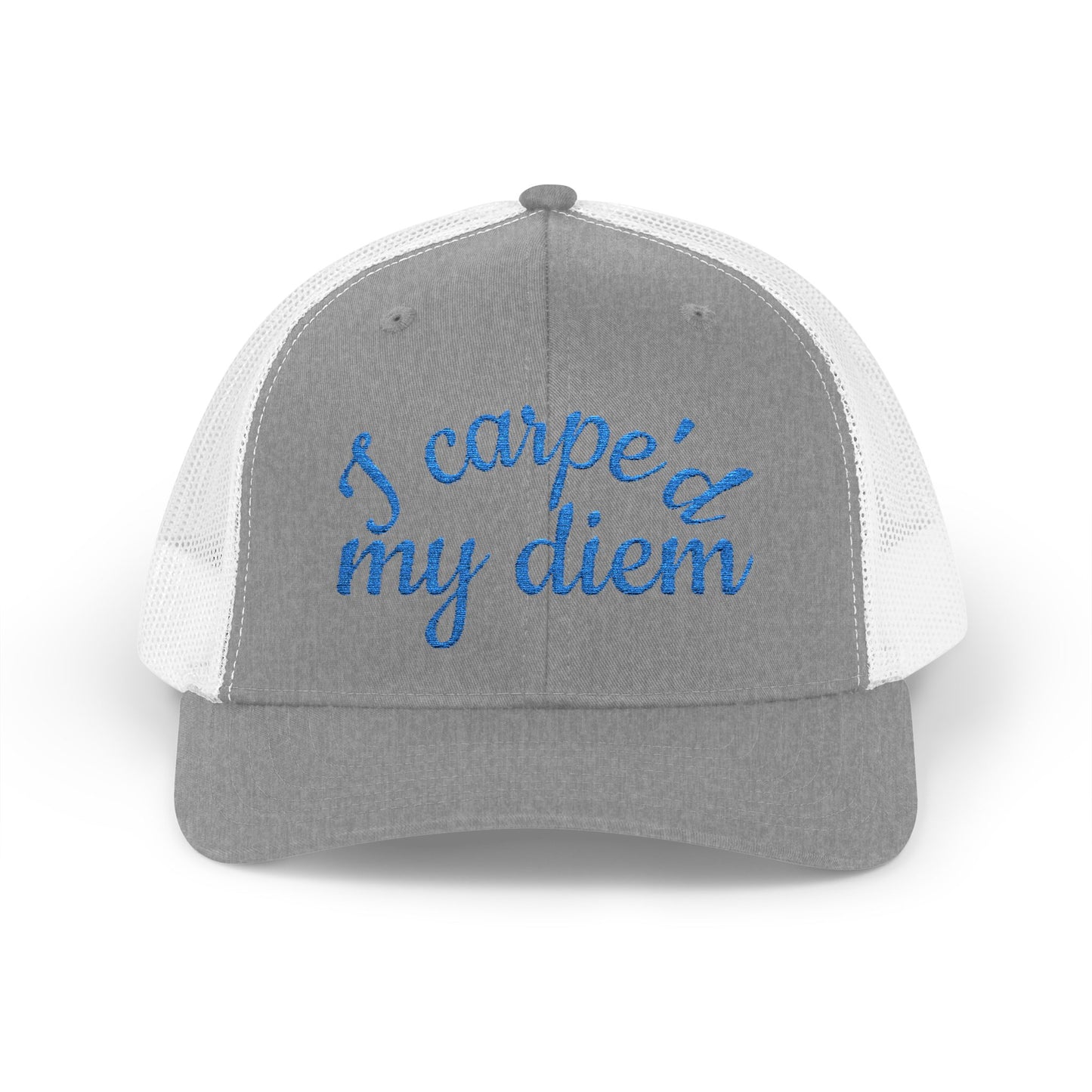 Snapback Trucker Cap-Humorous "I Carpe'd My Diem"