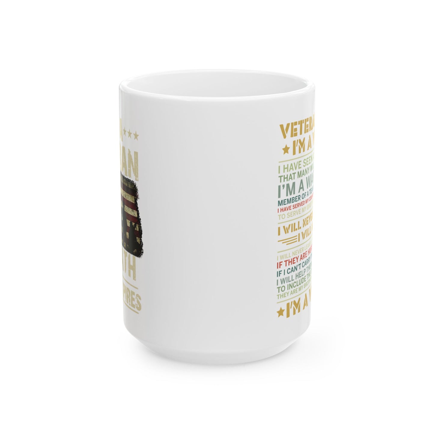 Veteran Pride Ceramic Mug