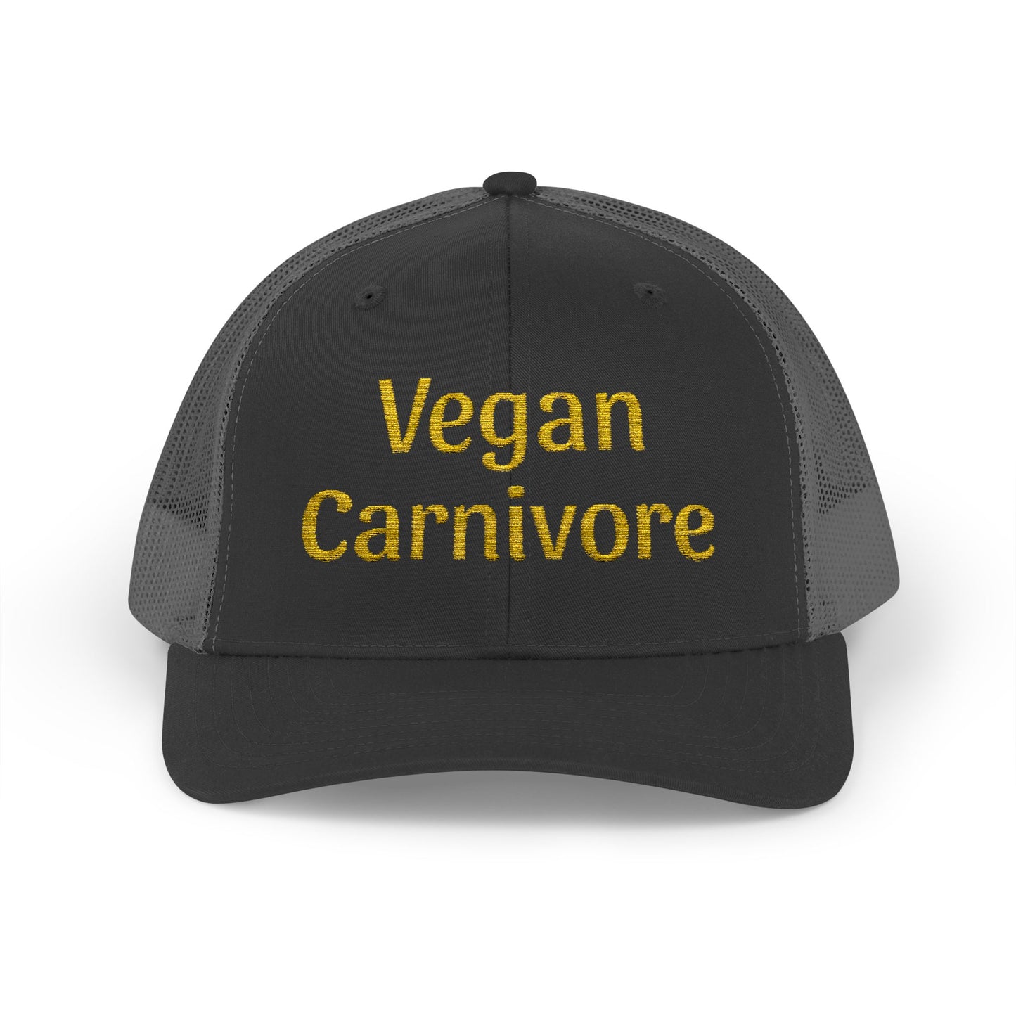 "Vegan Carnivore" Snapback Trucker Cap - Funny Hat Humor