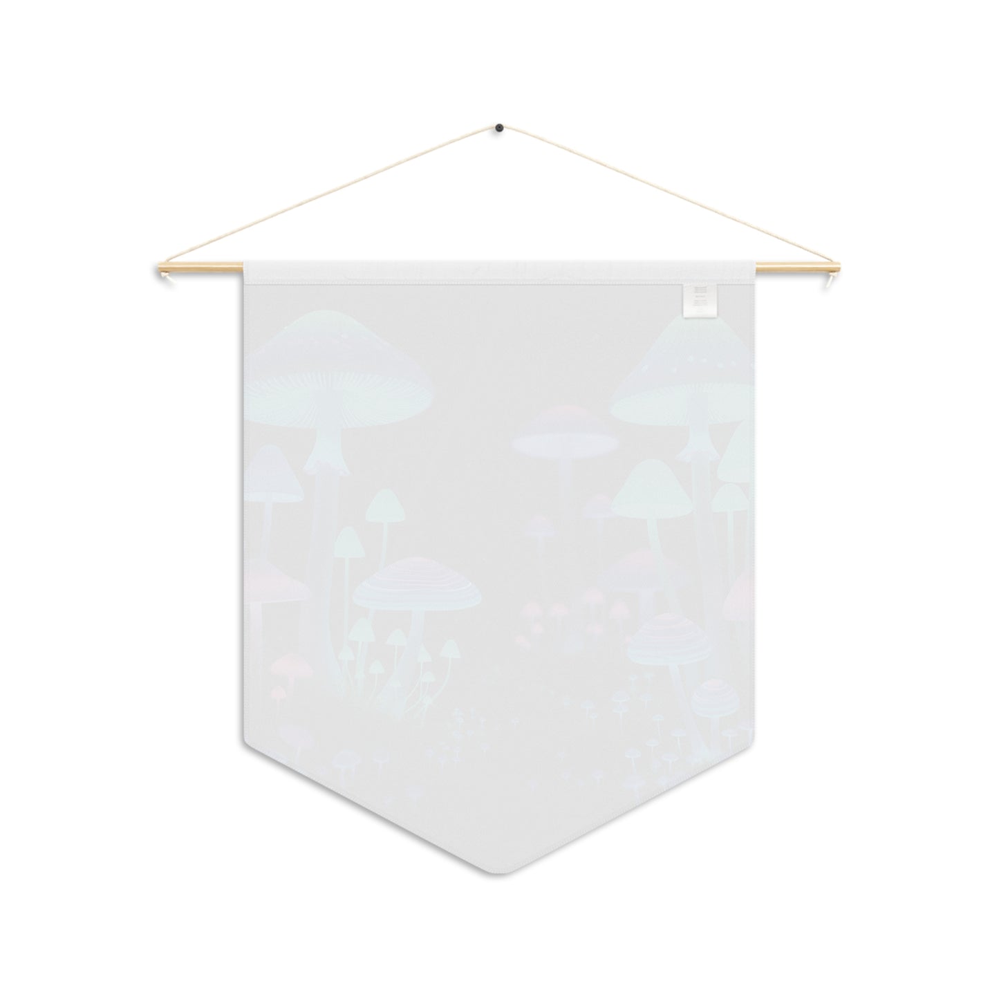 Glow Mushroom Pennant Banner — Neon Fungi Wall Decor for Bedroom, Dorm & Gaming Rooms