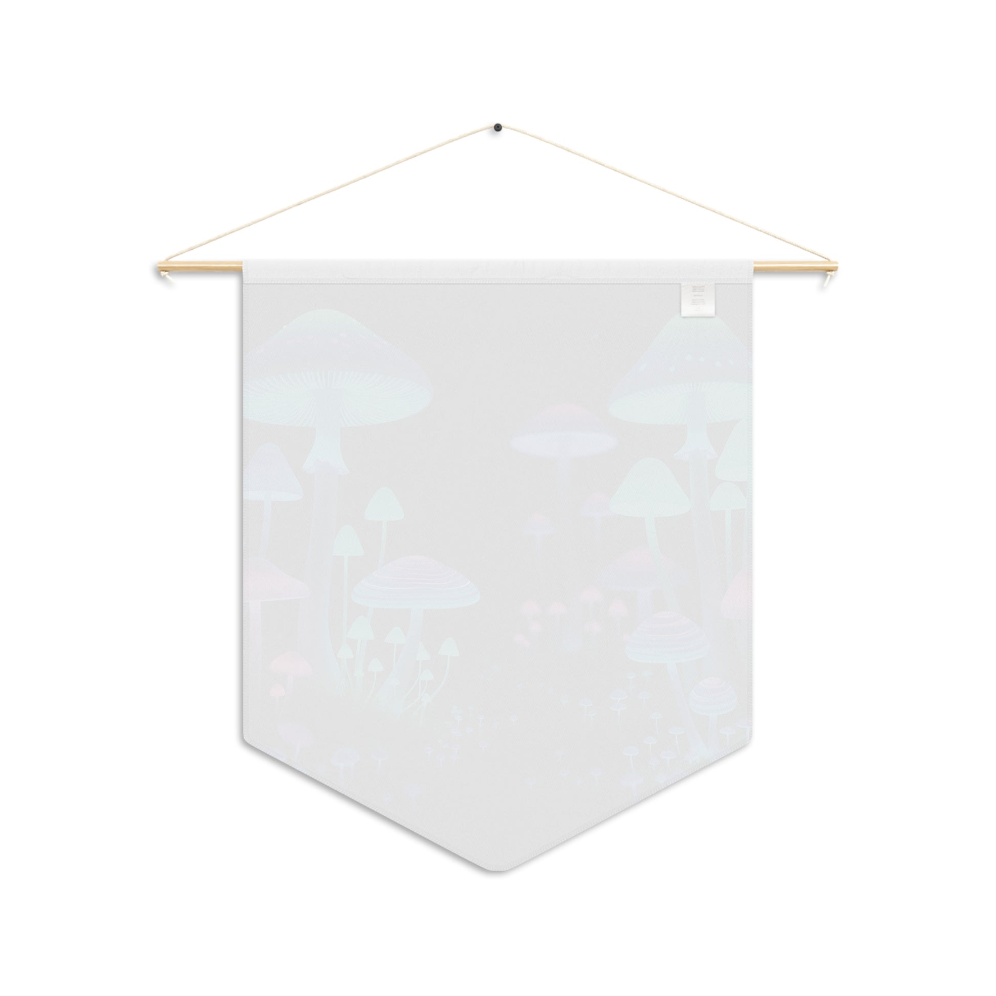 Glow Mushroom Pennant Banner — Neon Fungi Wall Decor for Bedroom, Dorm & Gaming Rooms