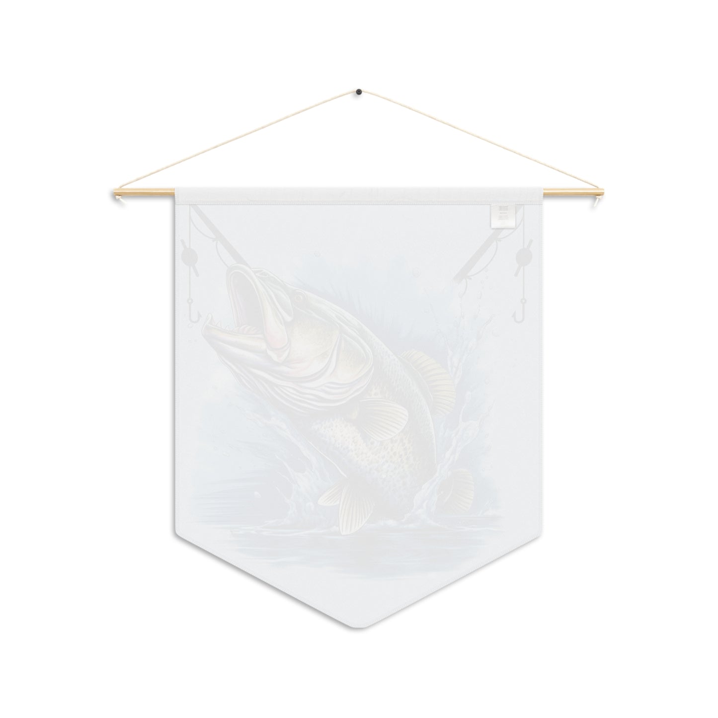 Fishing Walleye Pennant Banner — Jumping Fish Wall Decor for Anglers