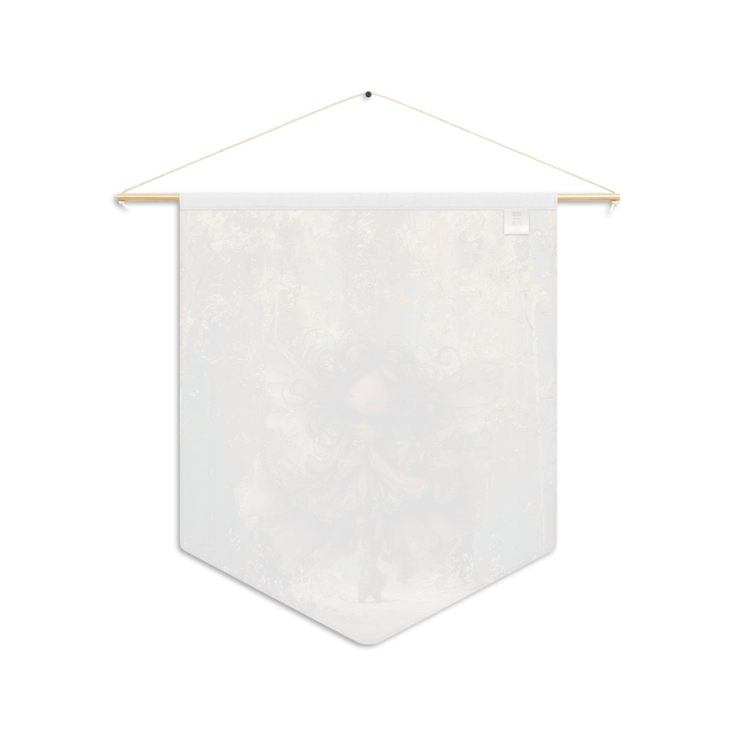 Fairy Woodland Pennant Banner — Whimsical Golden Forest Fairy Wall Decor