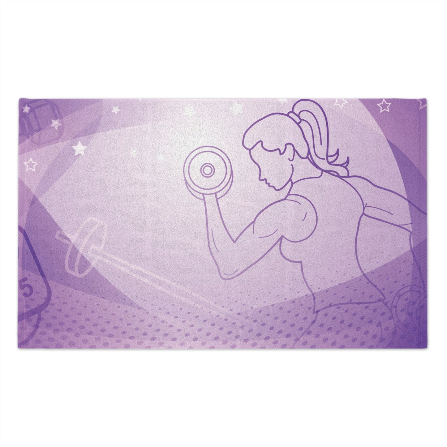 Fitness Gym Towel — Purple Weightlifting Gym Towel (11x18)