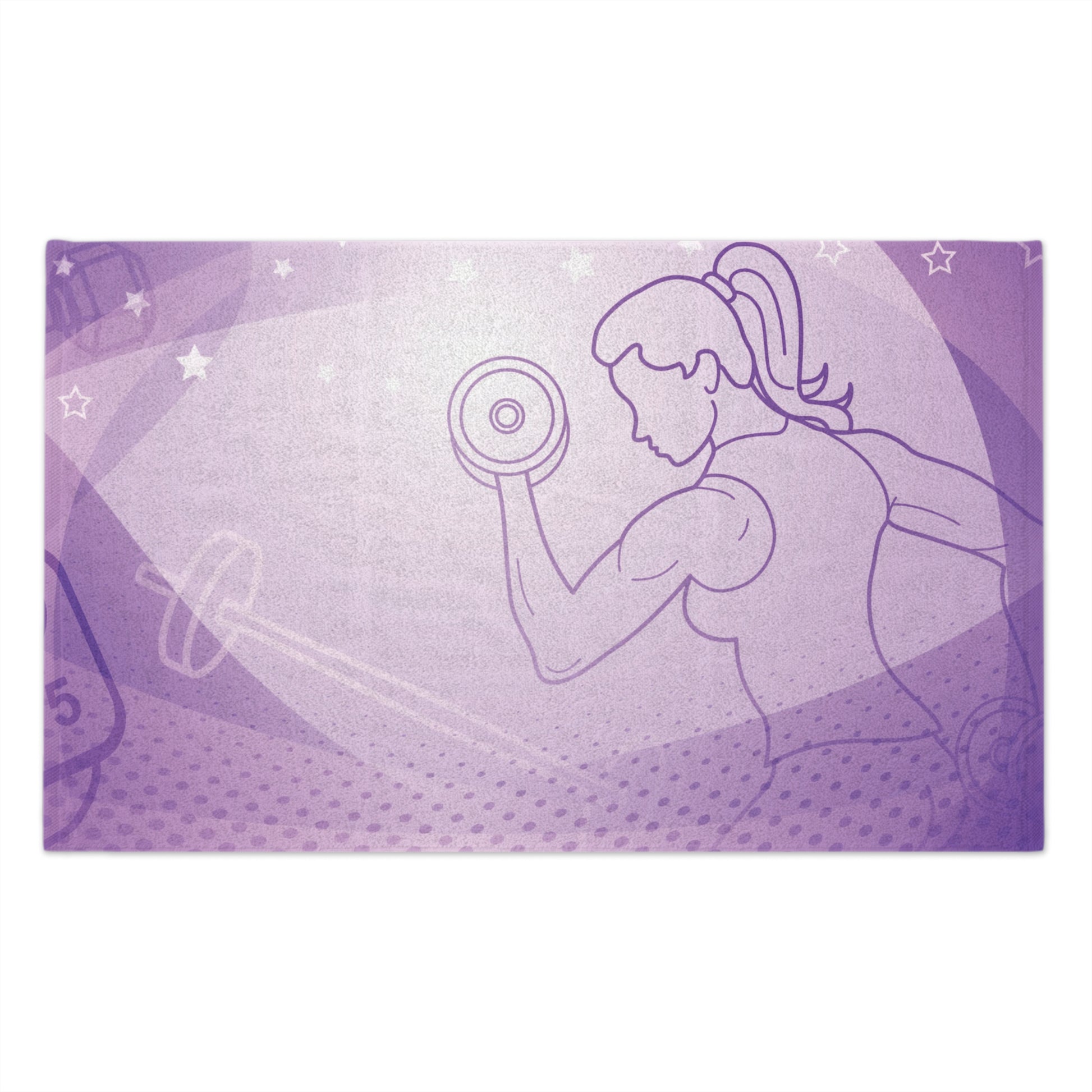 Fitness Gym Towel — Purple Weightlifting Gym Towel (11x18)