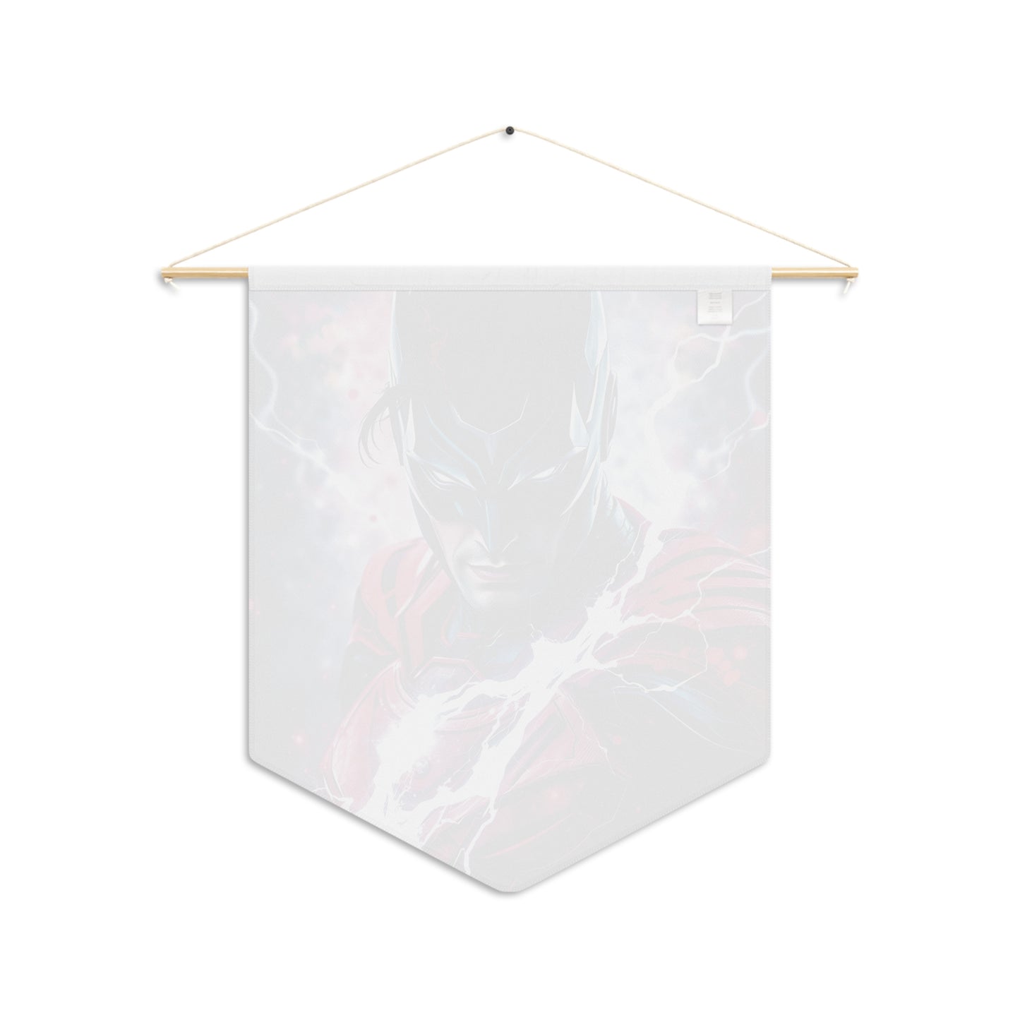Superhero Lightning Pennant Wall Banner — Graphic Novel-Inspired Superhero Decor
