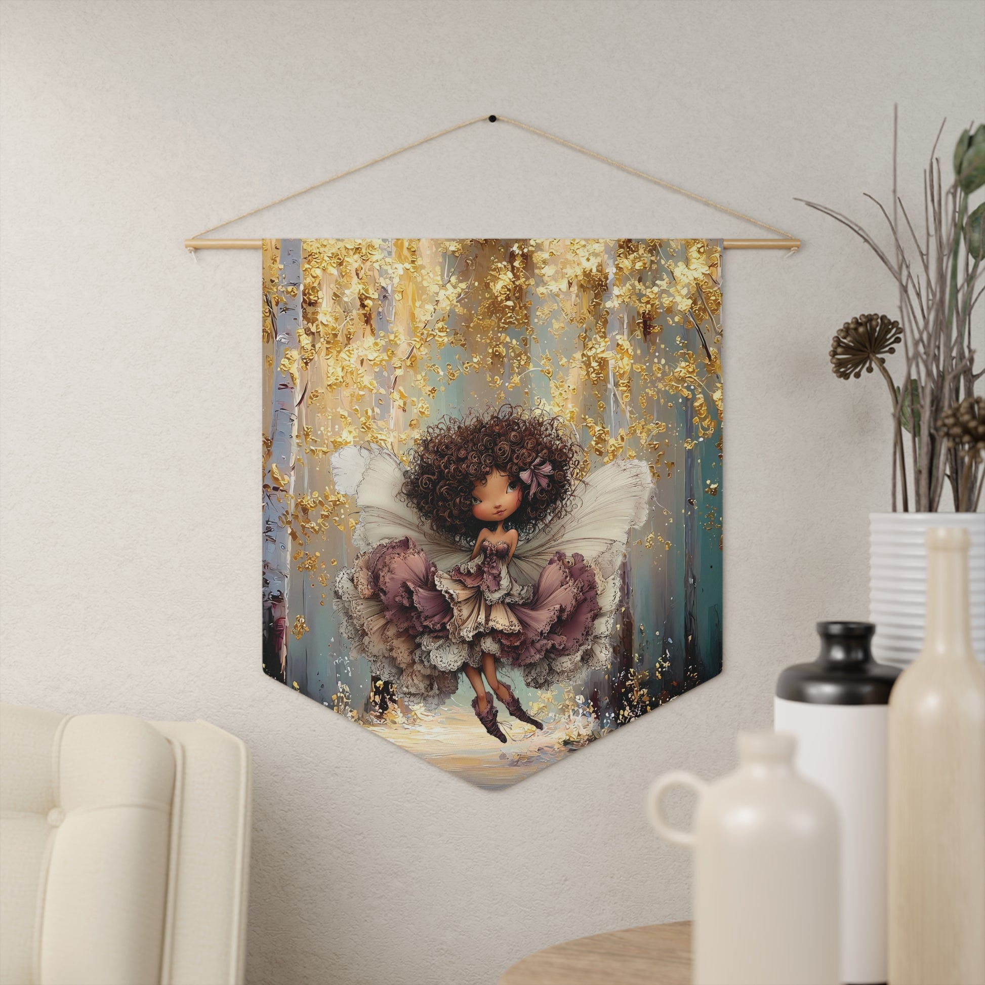 Fairy Woodland Pennant Banner — Cute Little Fairy Wall Decor
