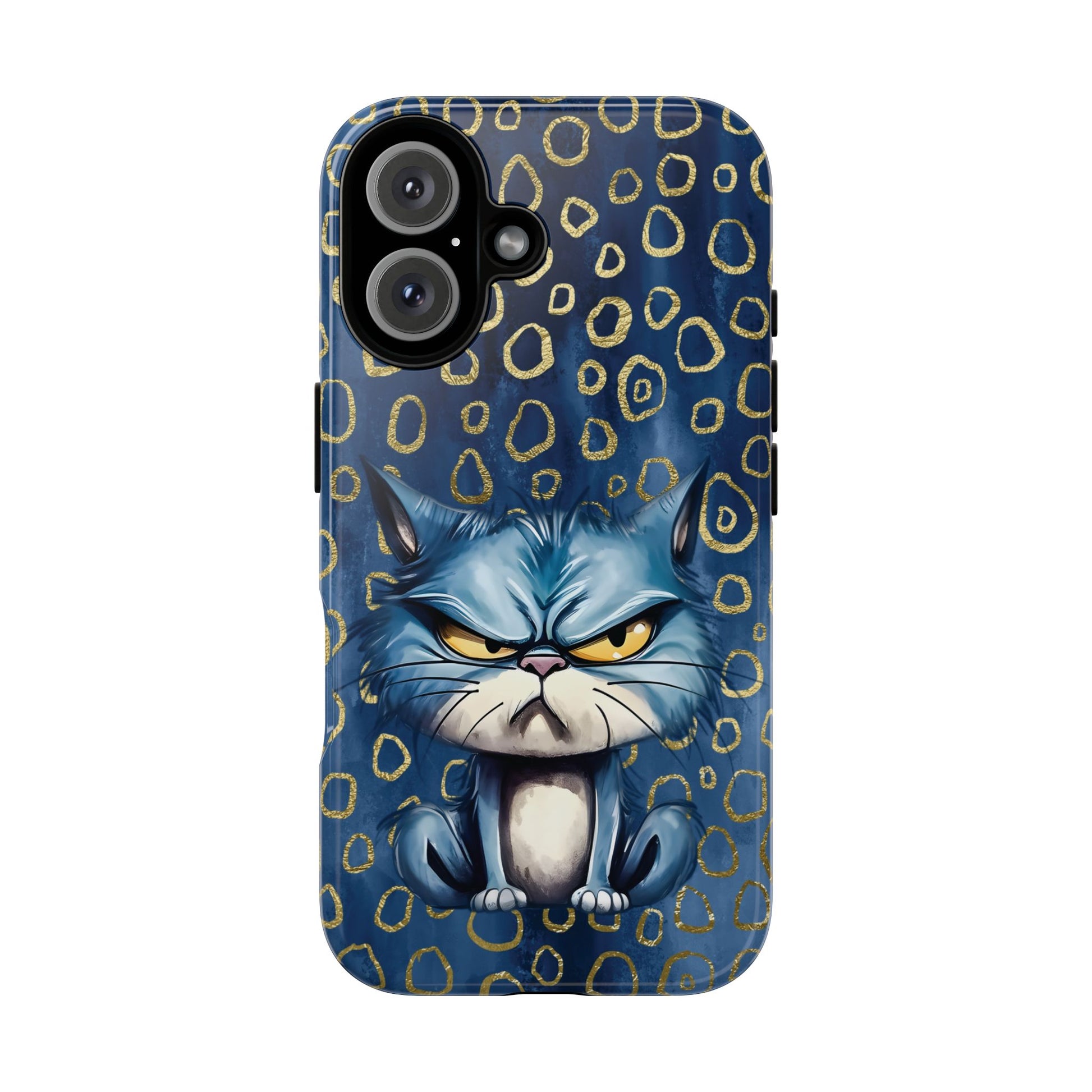 Tough Cases - Angry Blue Kitty