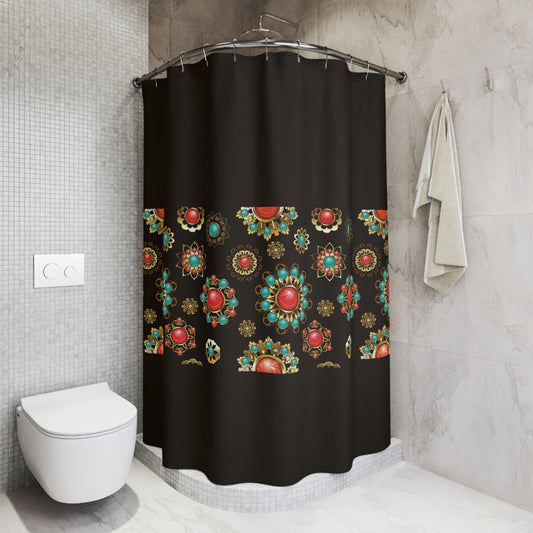 Shower Curtains - Southwestern Style Jewelry Print