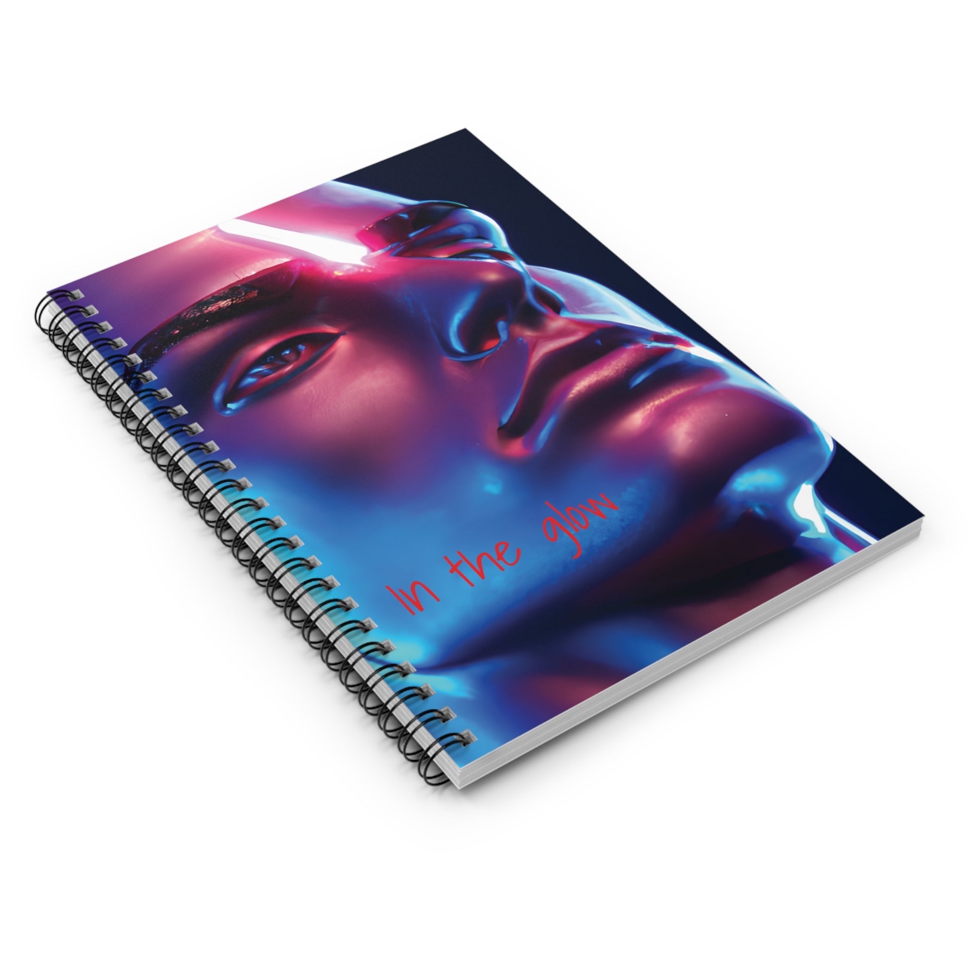 Abstract Colorful Male Image Print Spiral Notebook