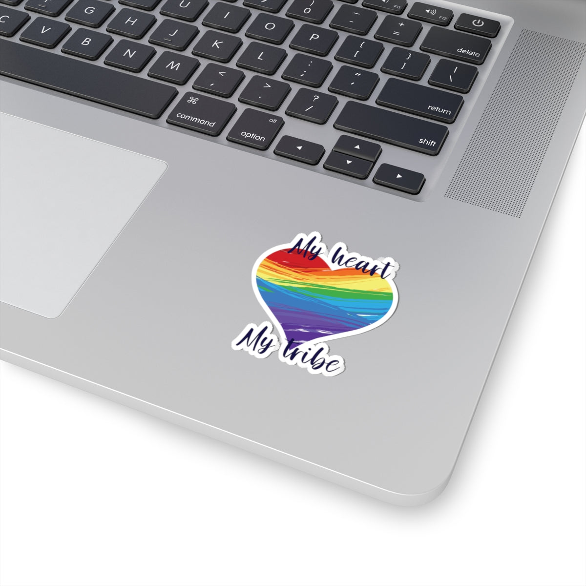 Rainbow Heart Pride - Kiss-Cut Stickers