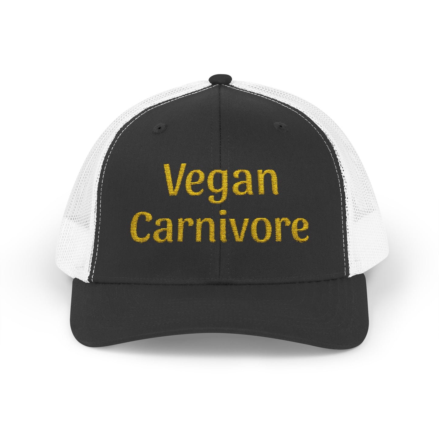 "Vegan Carnivore" Snapback Trucker Cap - Funny Hat Humor
