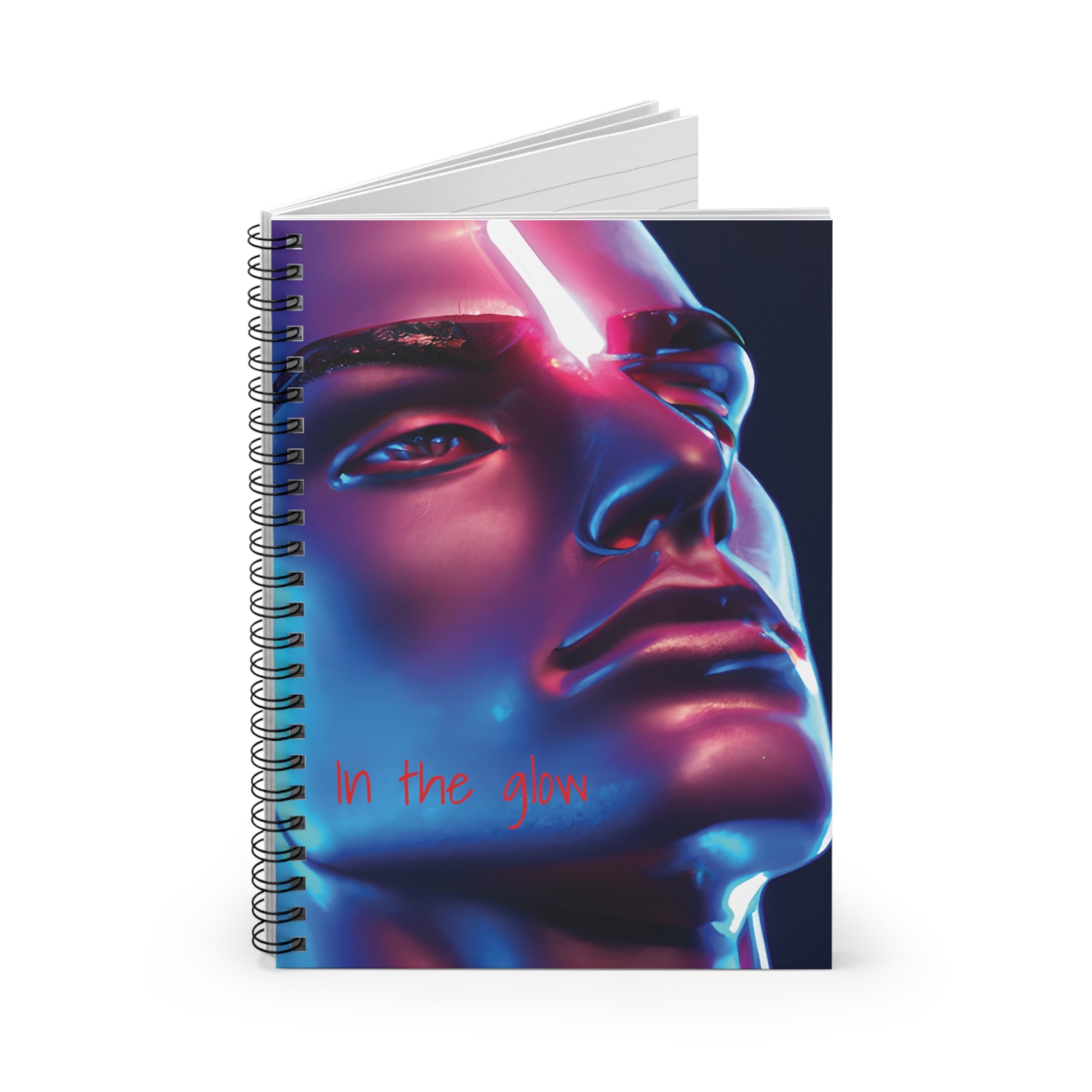Abstract Colorful Male Image Print Spiral Notebook