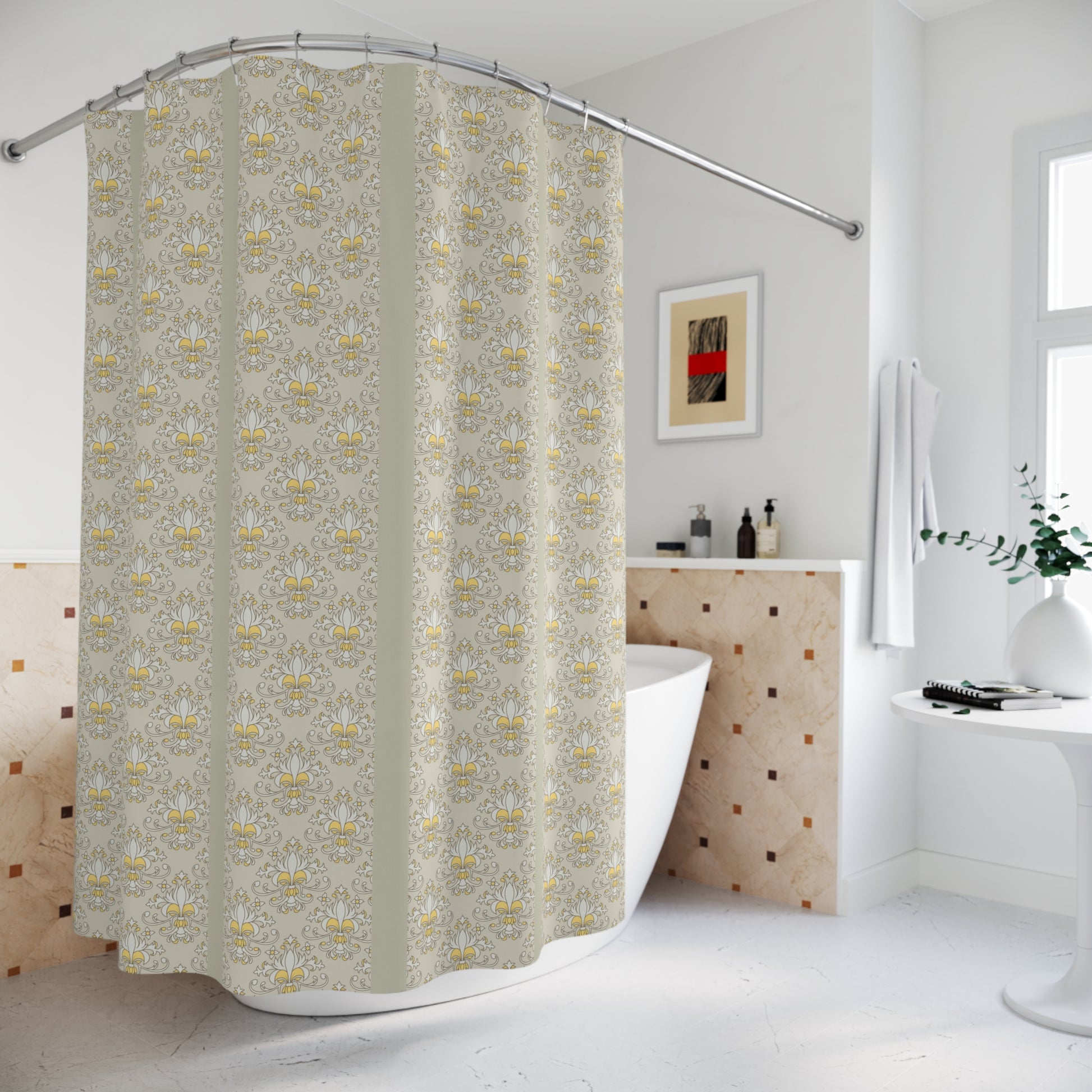 Fleur de Lis Shower Curtain