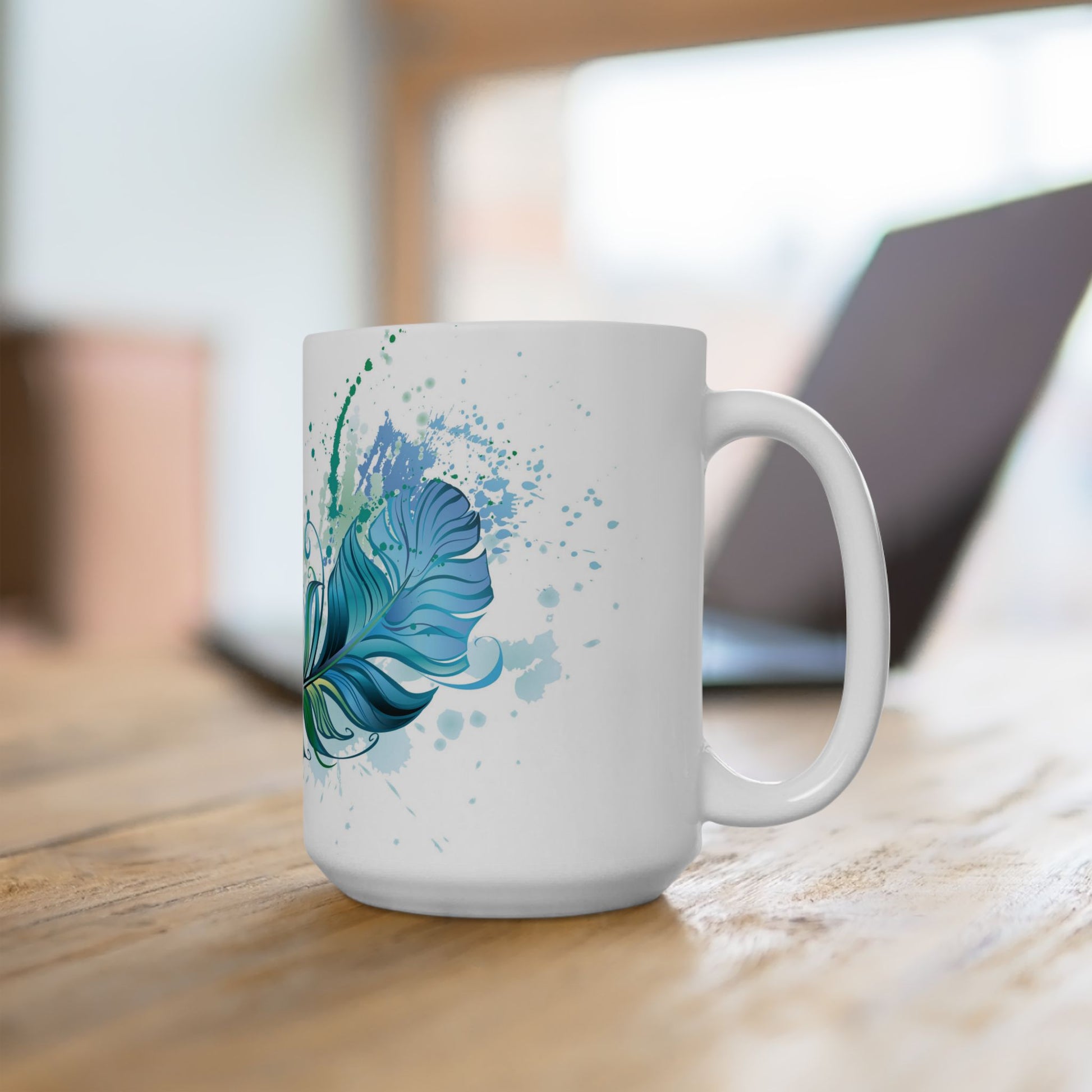 Inspirational Feather Ceramic Mug