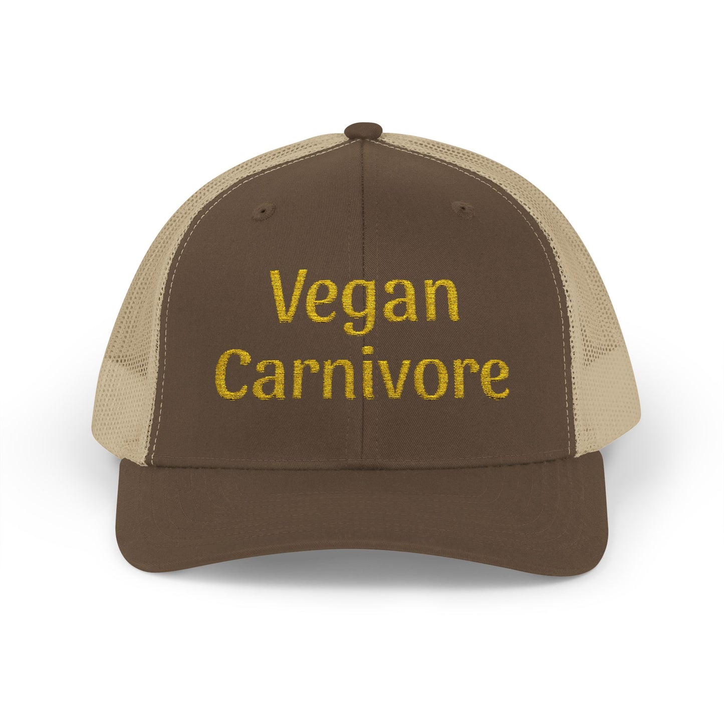 "Vegan Carnivore" Snapback Trucker Cap - Funny Hat Humor
