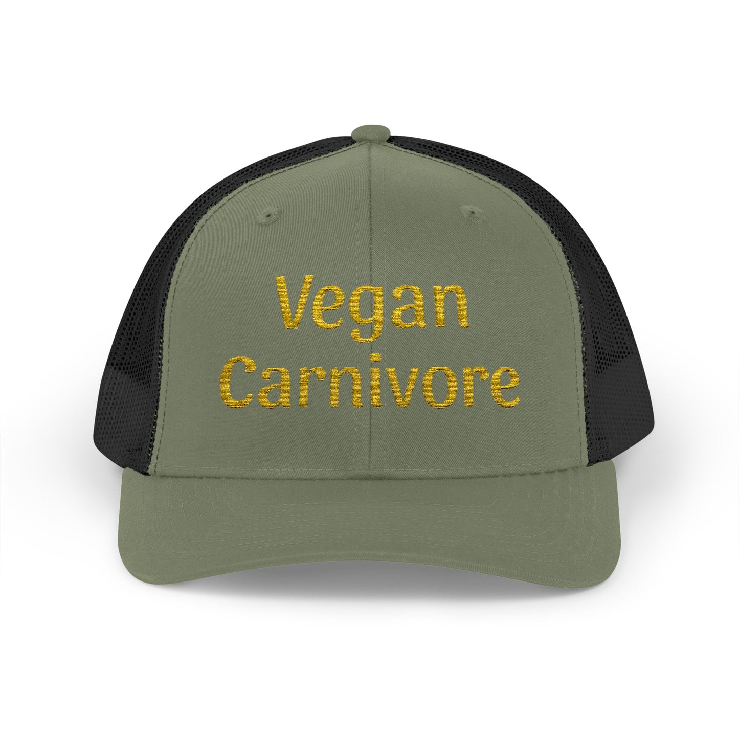 "Vegan Carnivore" Snapback Trucker Cap - Funny Hat Humor