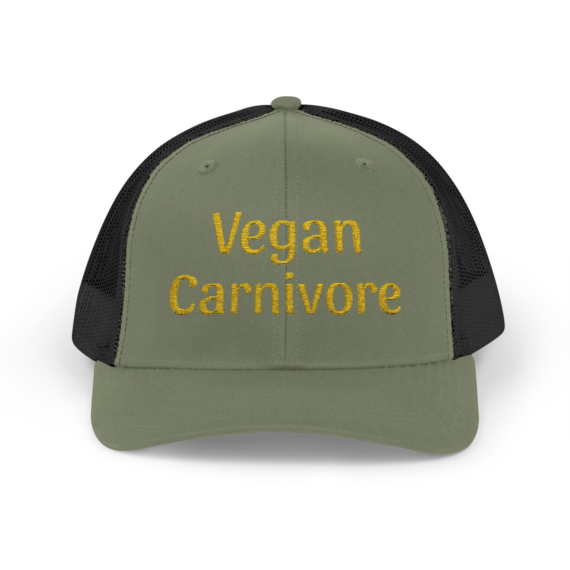 "Vegan Carnivore" Snapback Trucker Cap - Funny Hat Humor