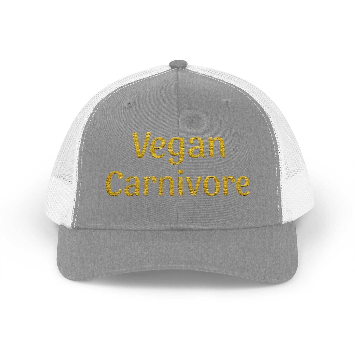 "Vegan Carnivore" Snapback Trucker Cap - Funny Hat Humor