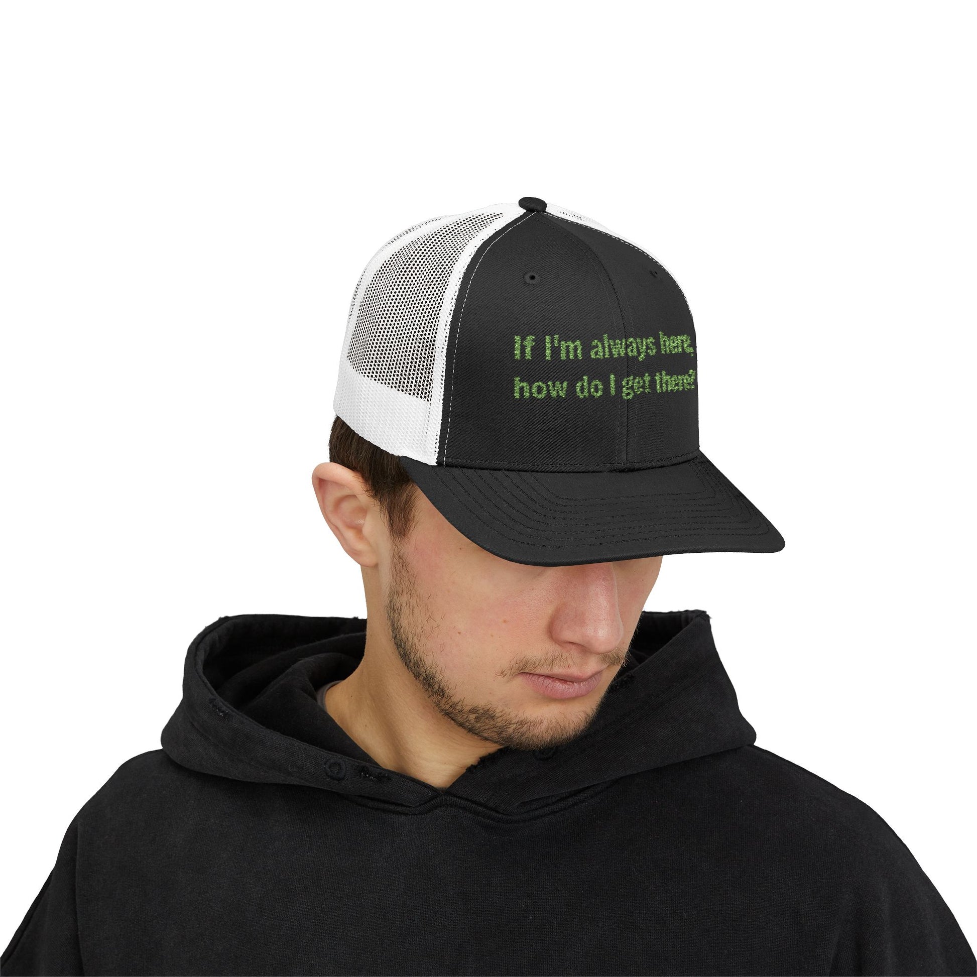 Thought-Provoking Snapback Trucker Cap-Philosophical Humor